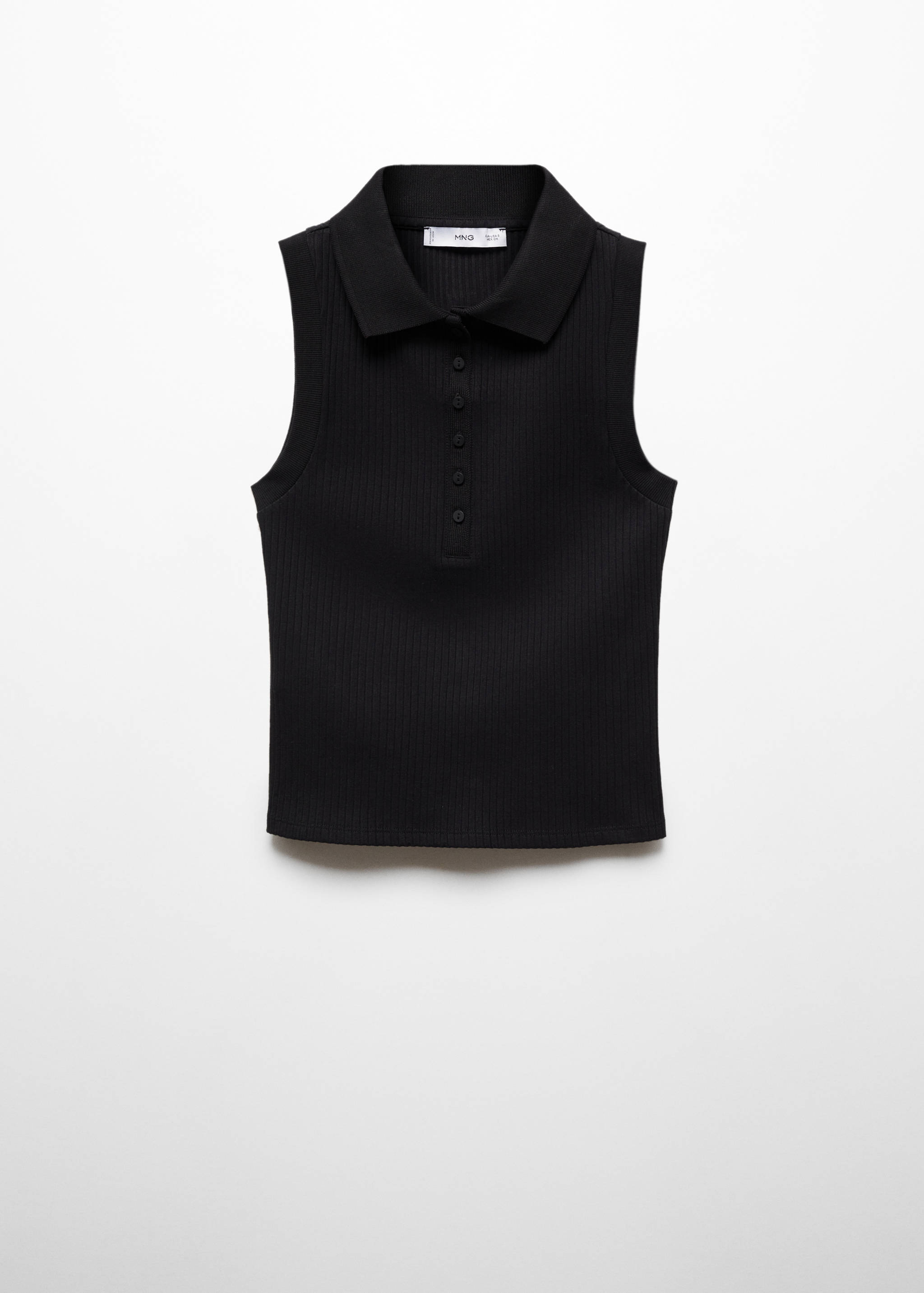 Polo-neck knitted top - Article without model