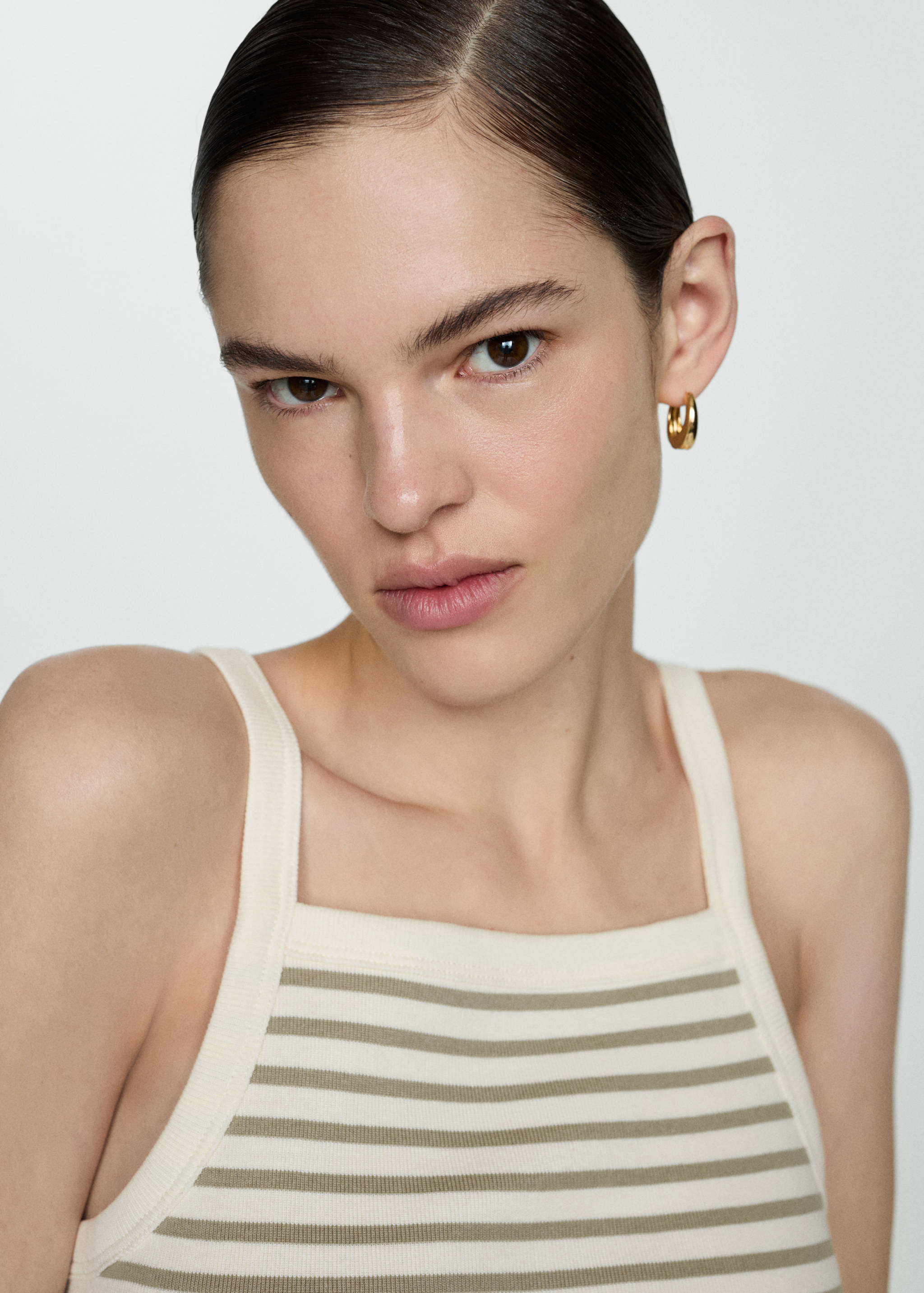 Gestreiftes Jersey-Top - Detail des Artikels 1