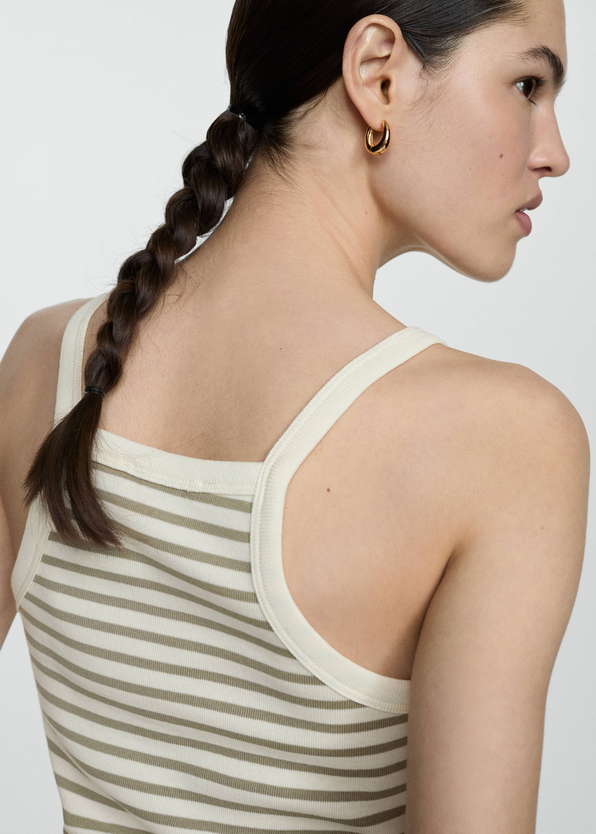 Gestreiftes Jersey-Top - Detail des Artikels 2