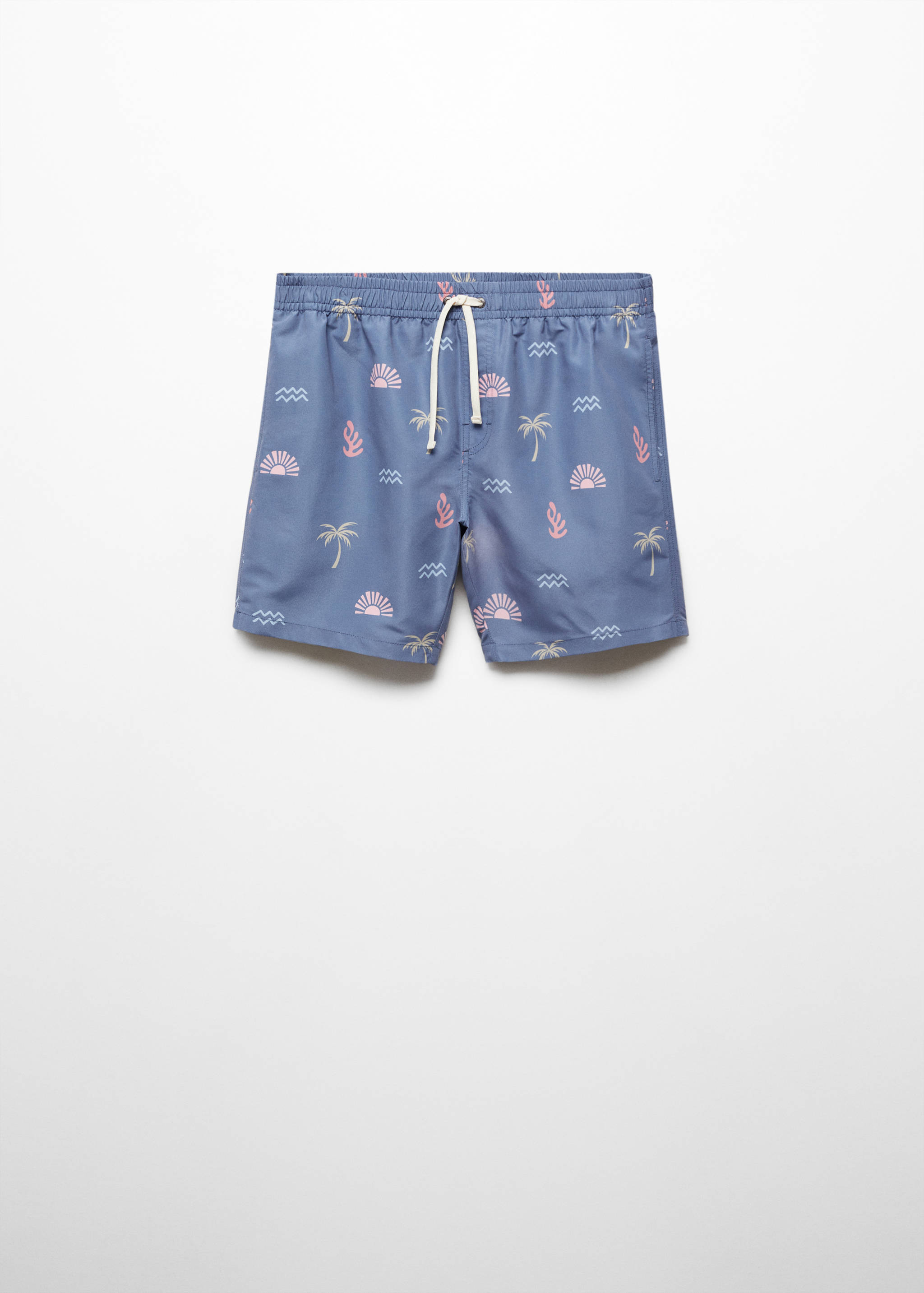 Marine-print swimsuit - Article without model