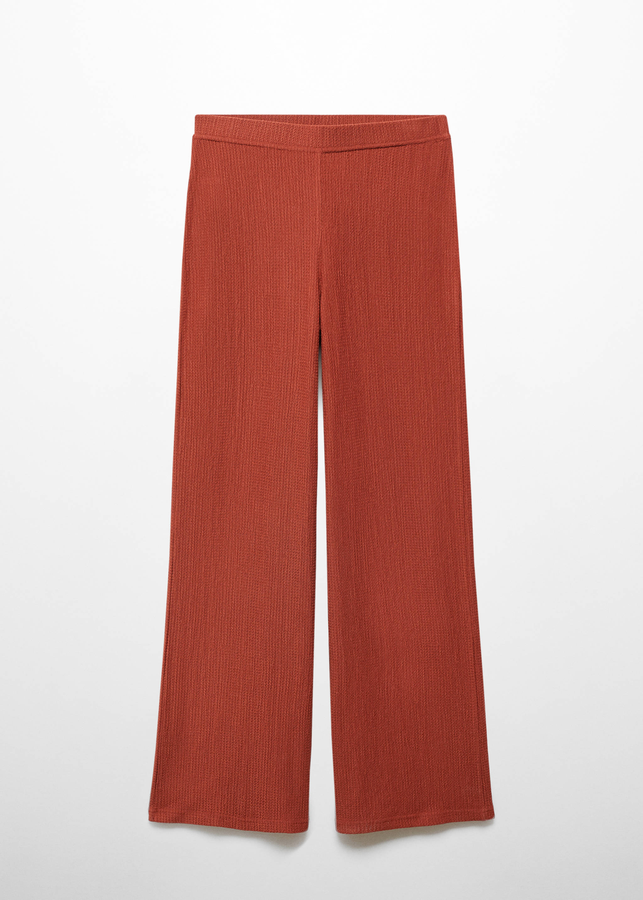 Textured wide leg trousers - Article without model