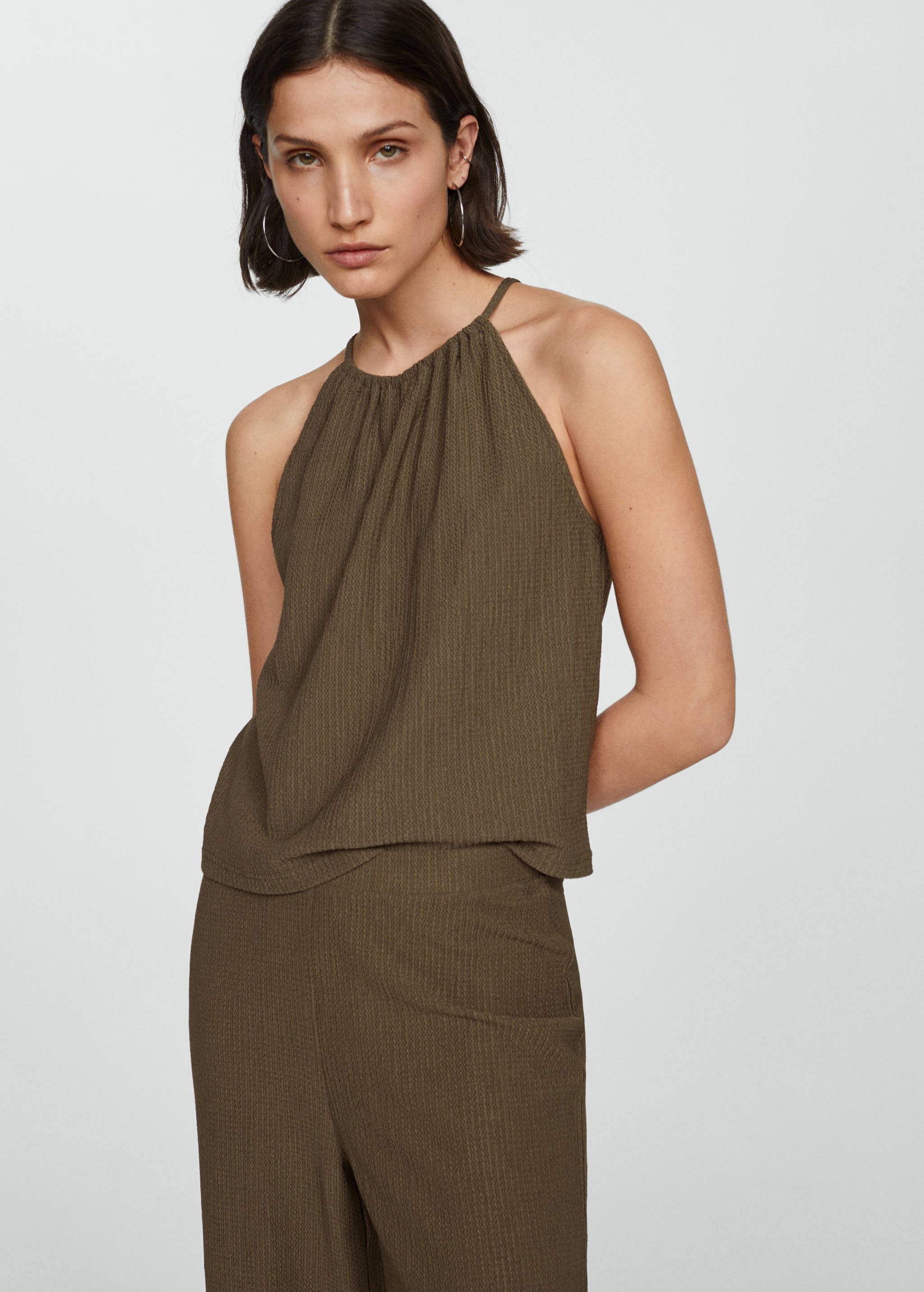 Texturierte Wideleg-Hose - Detail des Artikels 1