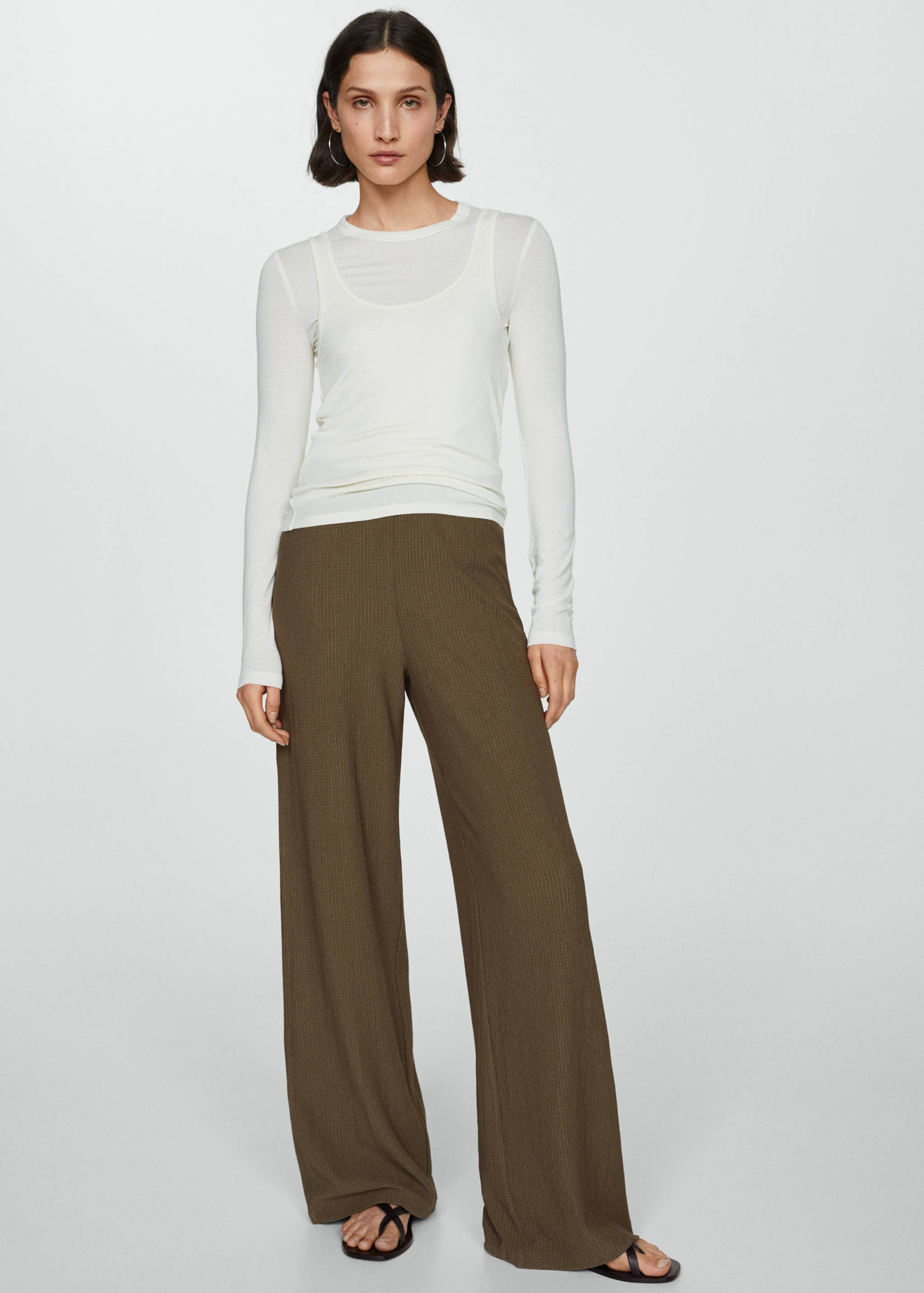 Texturierte Wideleg-Hose - Detail des Artikels 2