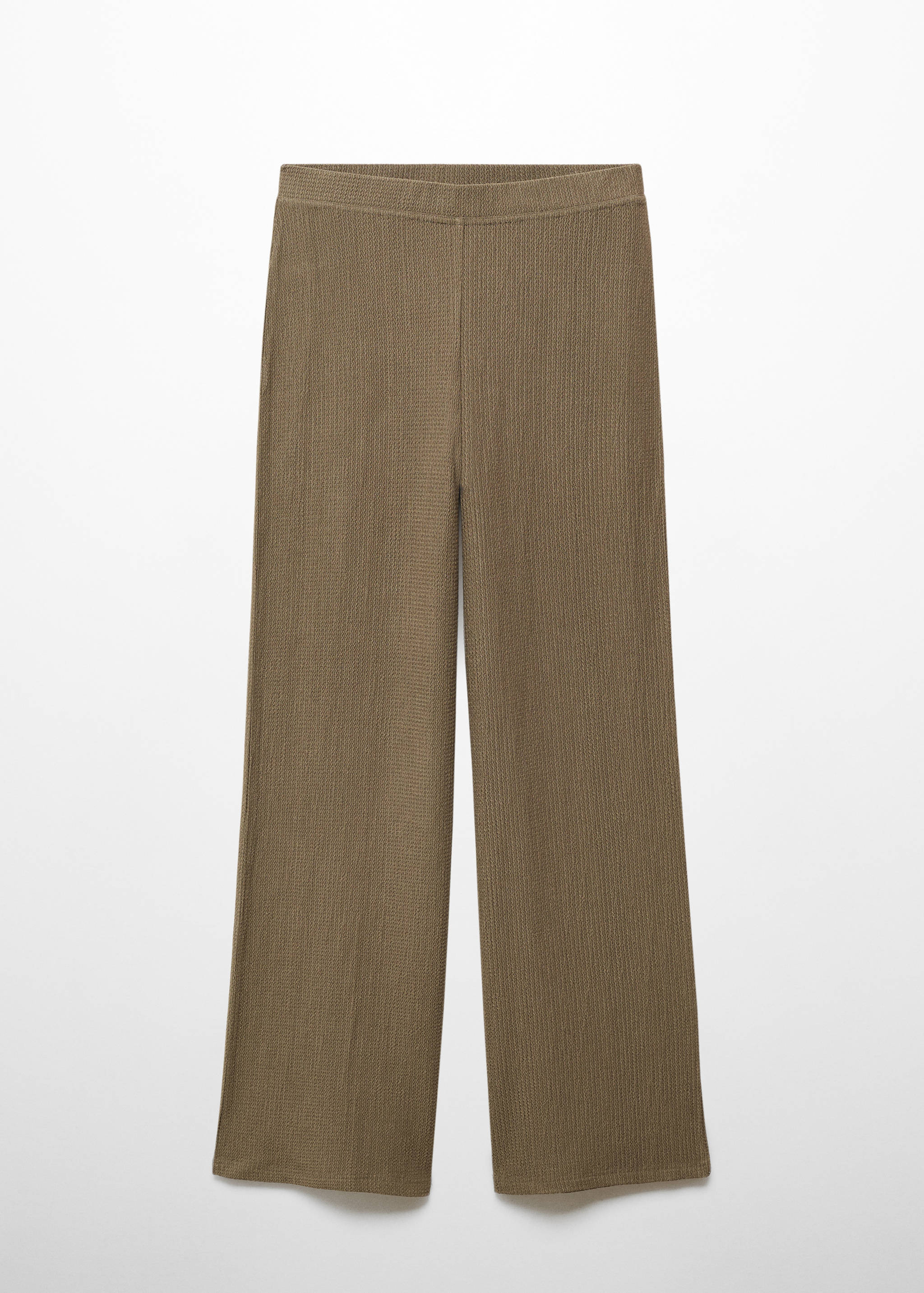 Textured wide leg trousers - Article without model