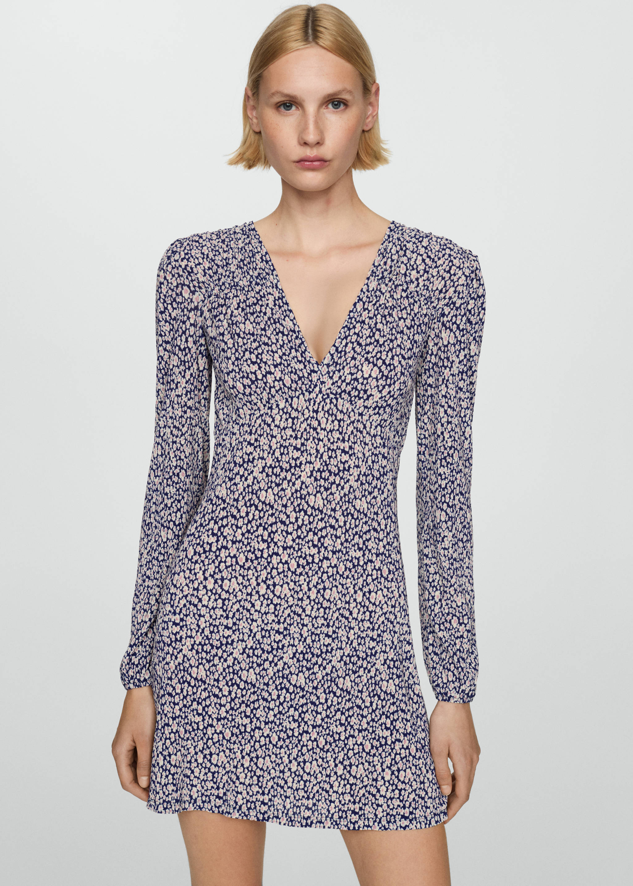 Vestit estampat floral - Pla mig