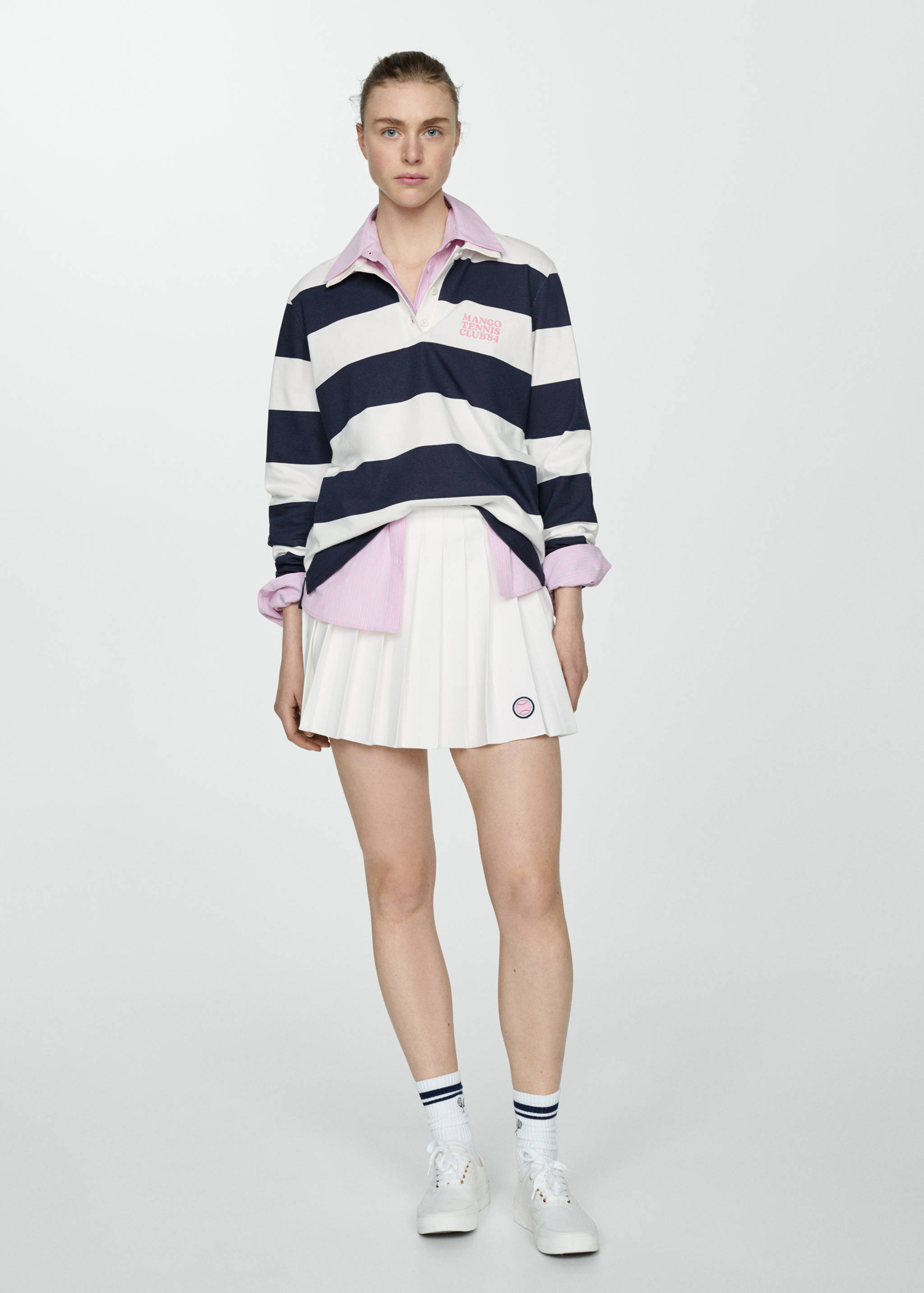 Minijupe plissée logo - Plan général