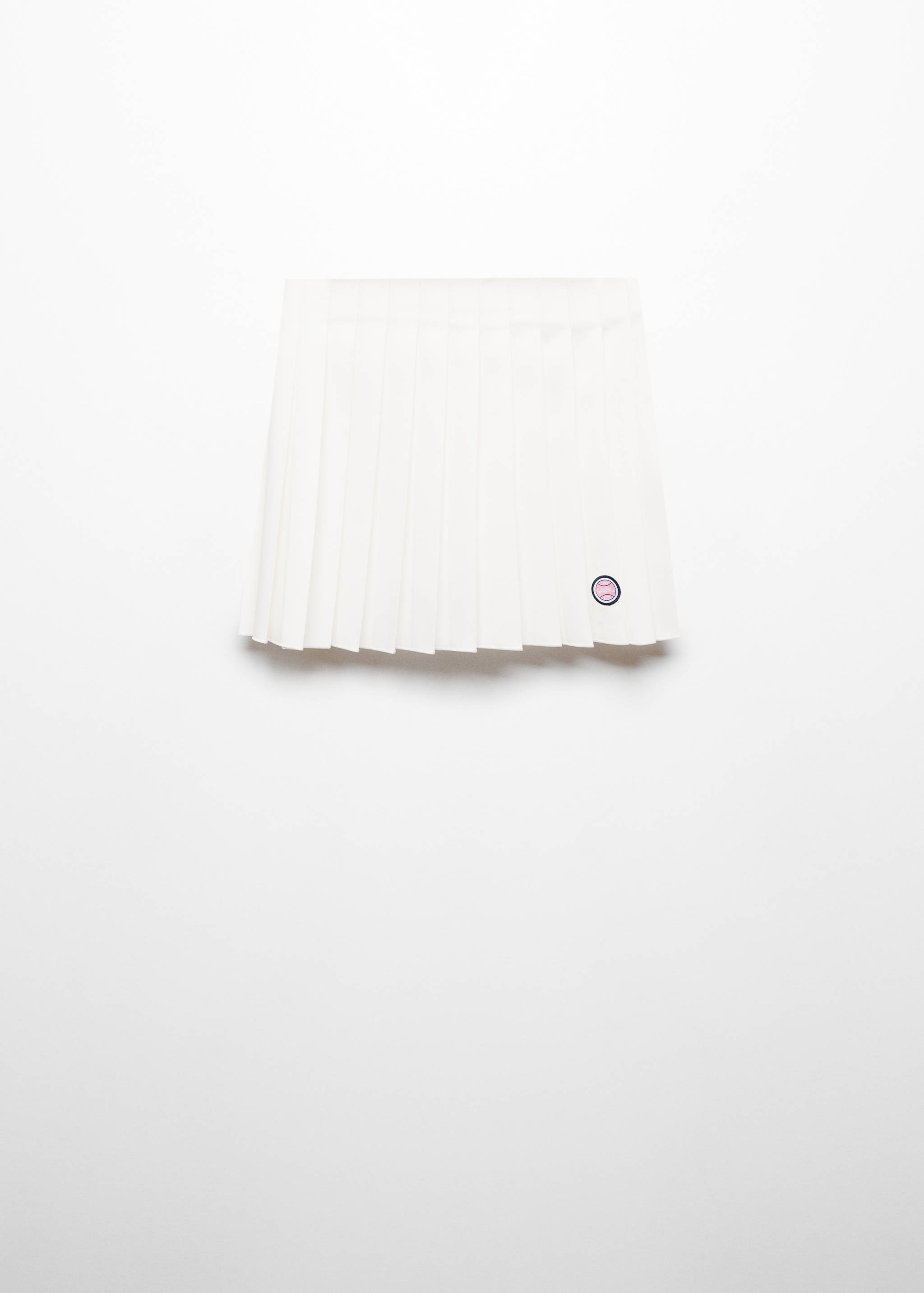 Check mini-skirt with logo - Article without model