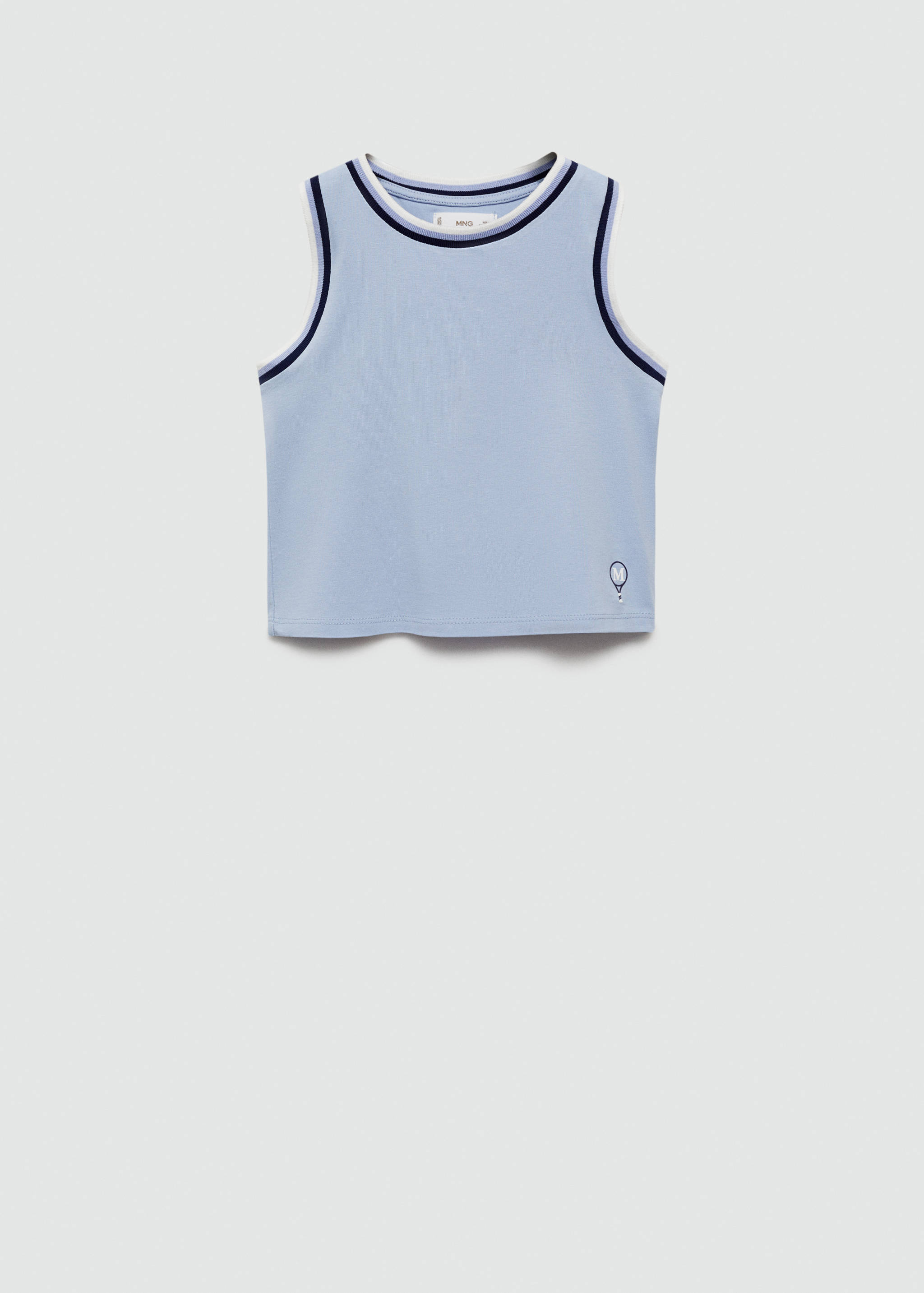 Tank top with embroidered detail - Article without model