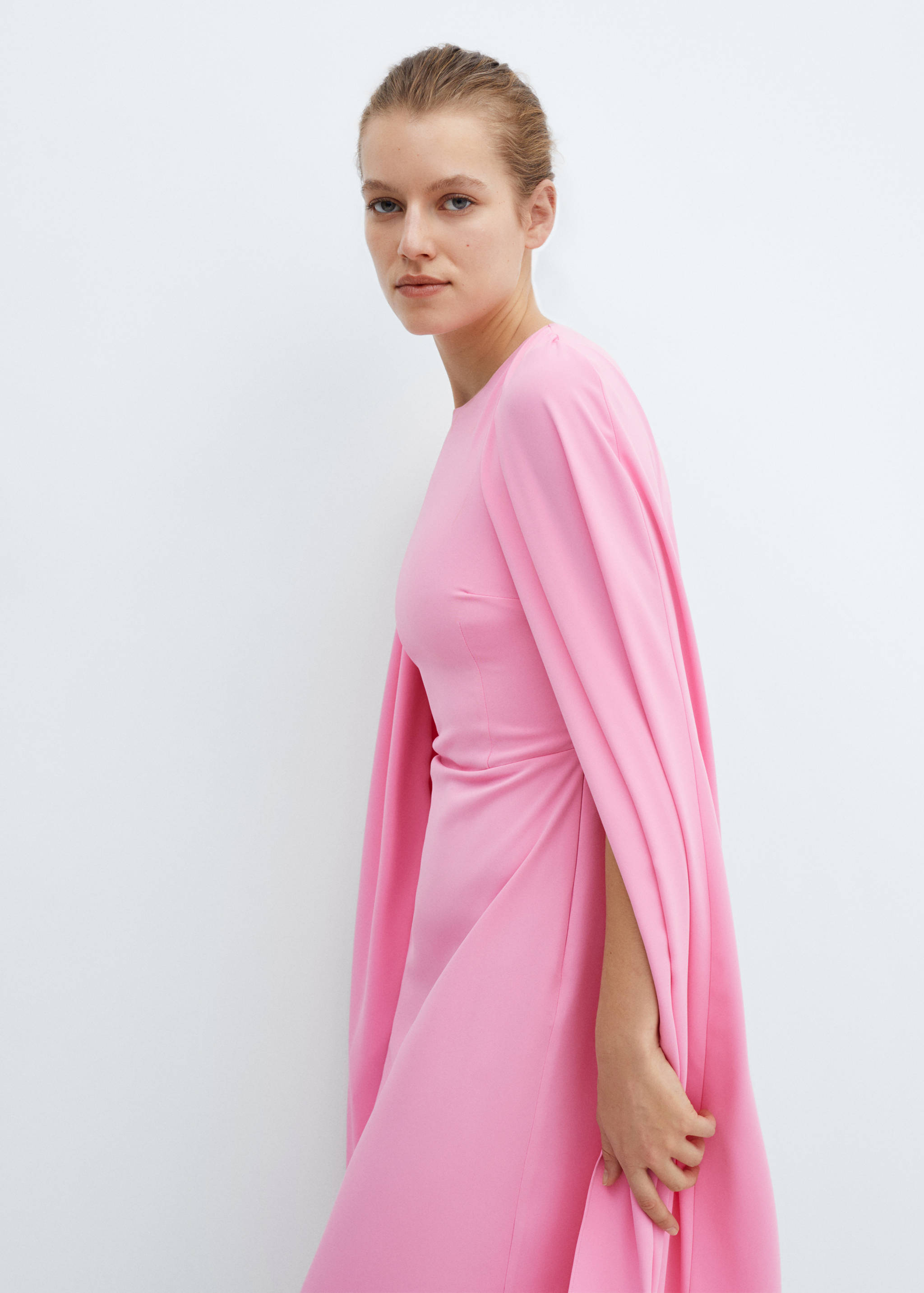 Double-layer long dress - Medium plane