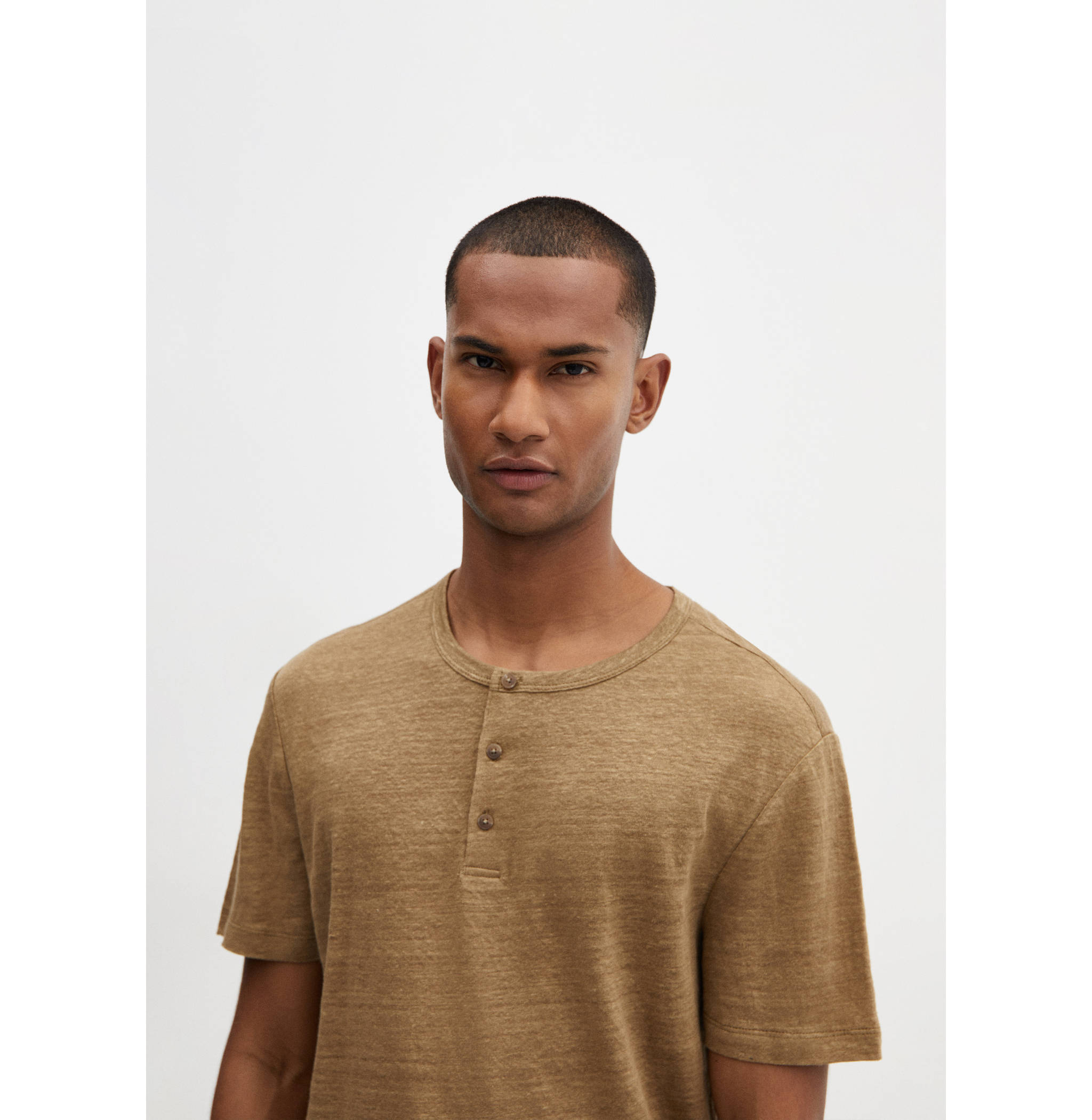 Slim fit-skjorta 100% linne - Detaljer om artikeln 1