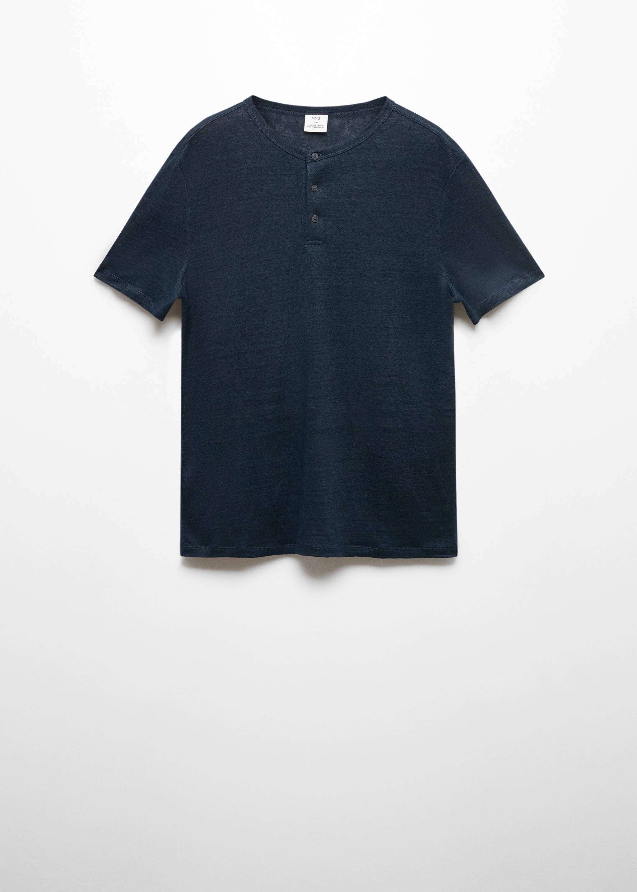 Slim Fit-T-Shirt aus 100 % Leinen - Artikel ohne Model