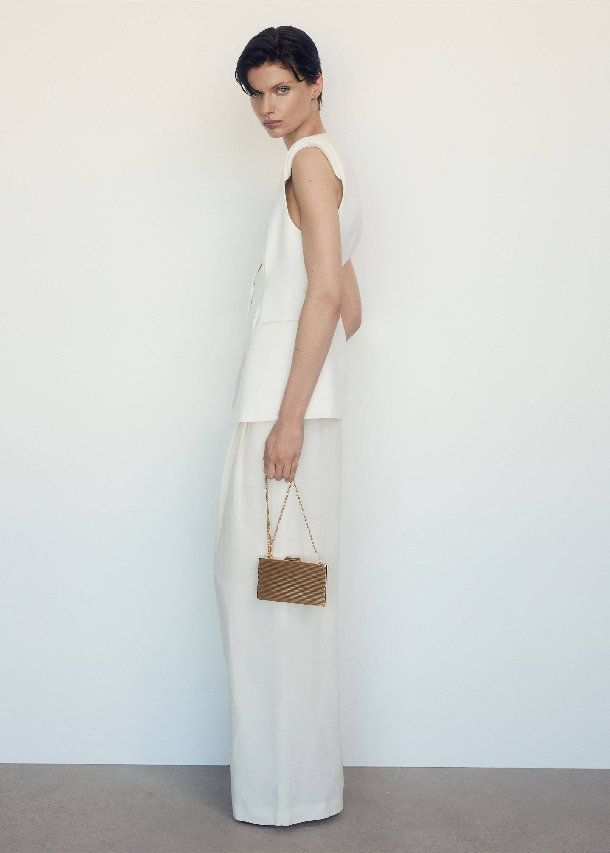 Metallic-Clutch - Allgemeine Ansicht, Gold. Ref: 67087704-00.