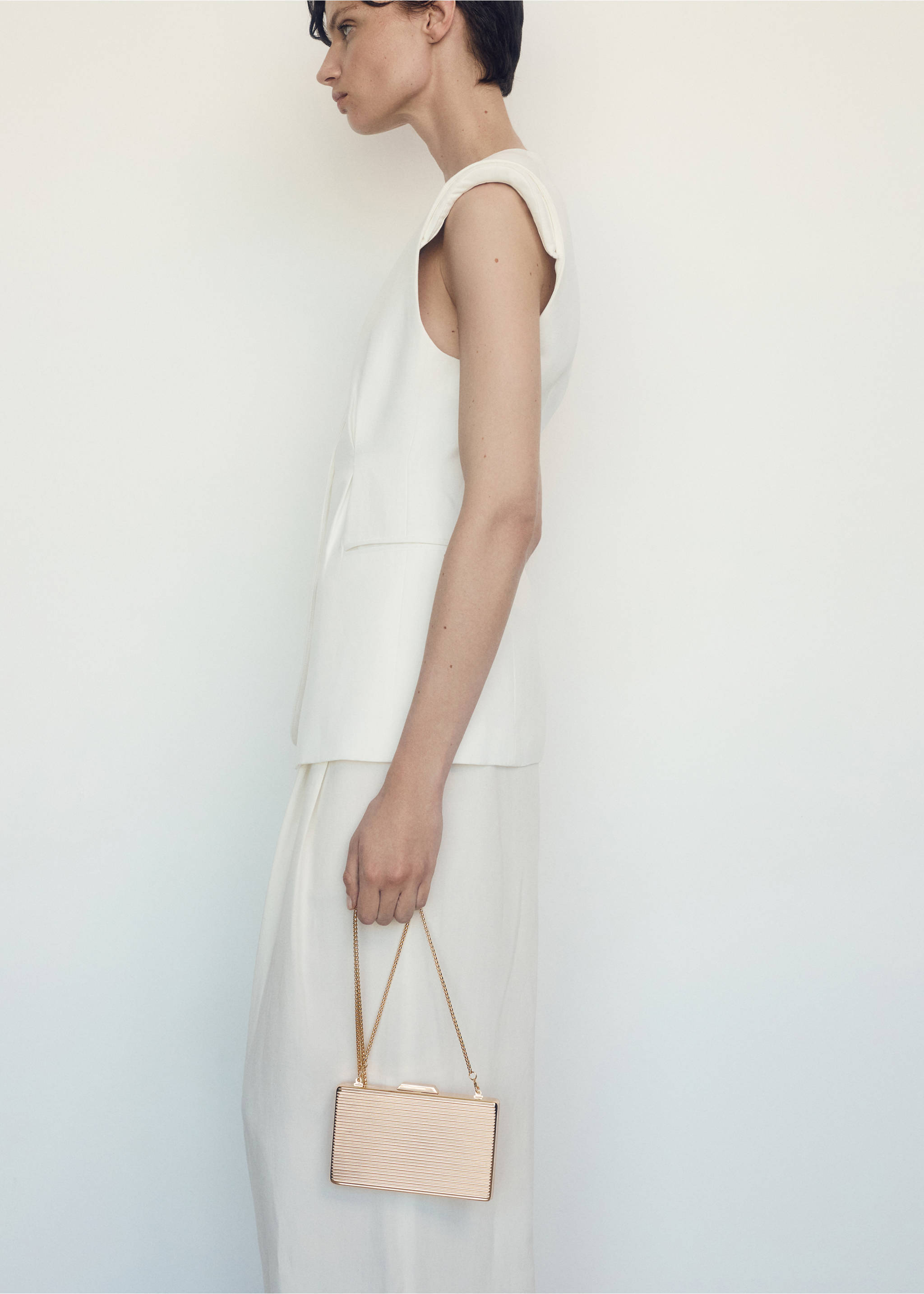 Metallic-Clutch - Detail des Artikels 9, Gold. Ref: 67087704-00.