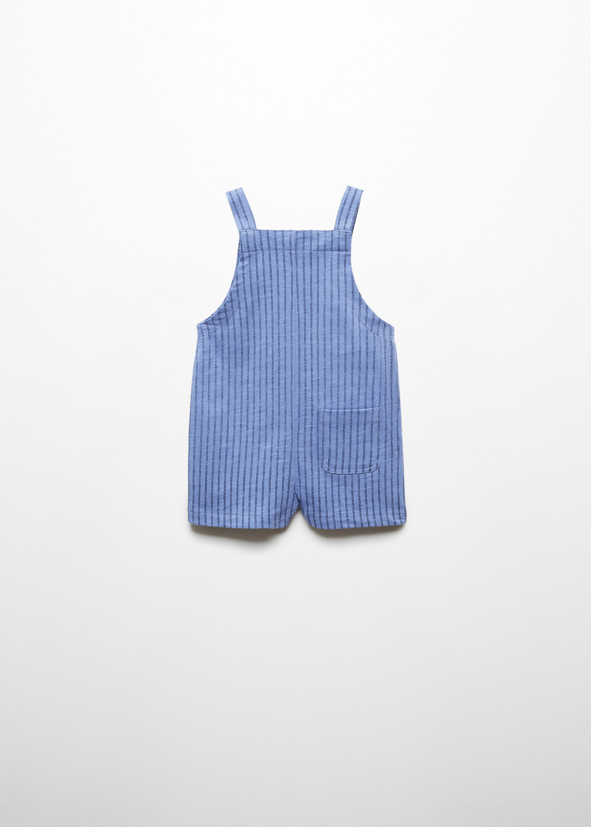 Striped cotton dungarees - Reverse of the article