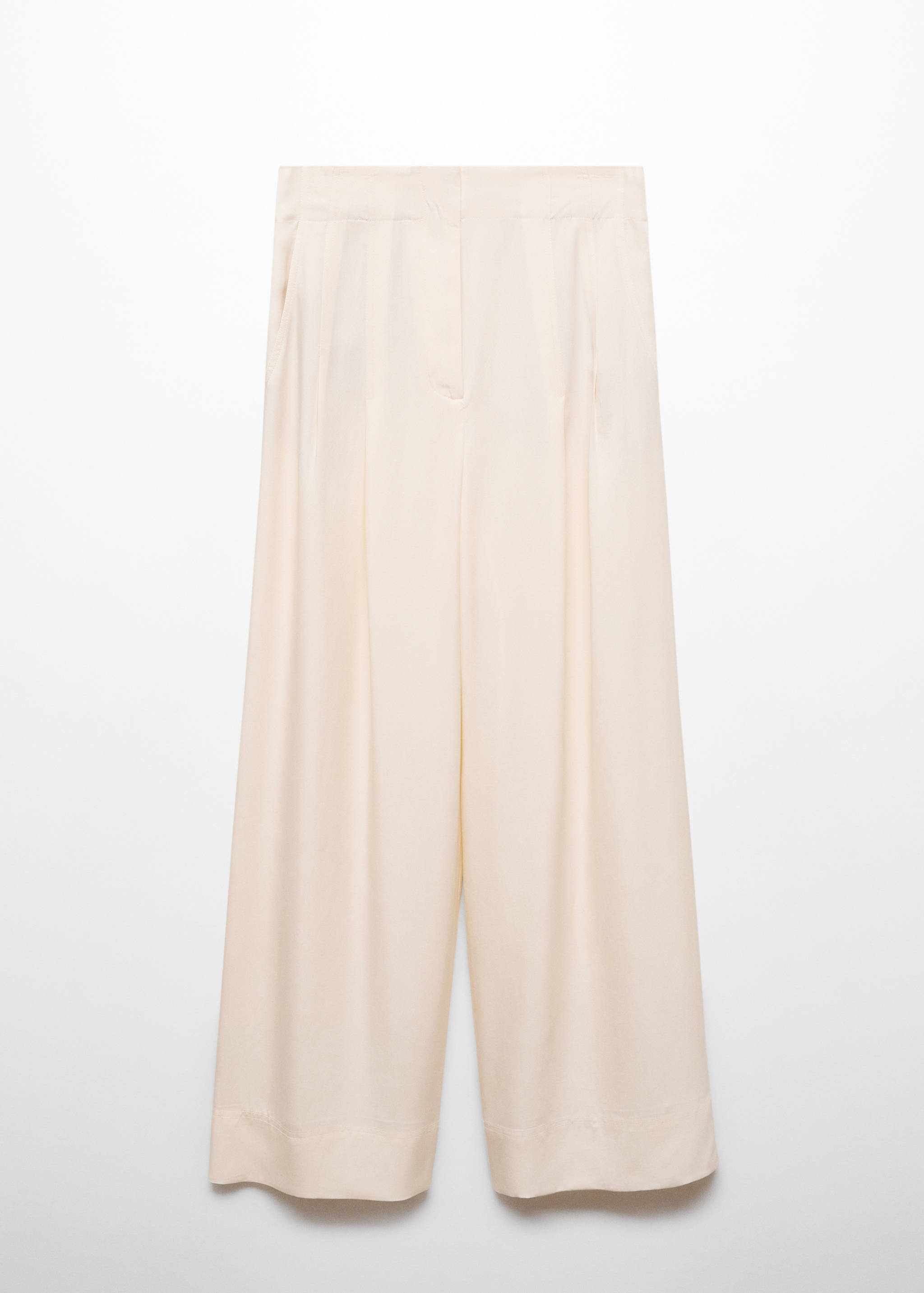 Calças de liocel com pinças - Artigo sem modelo