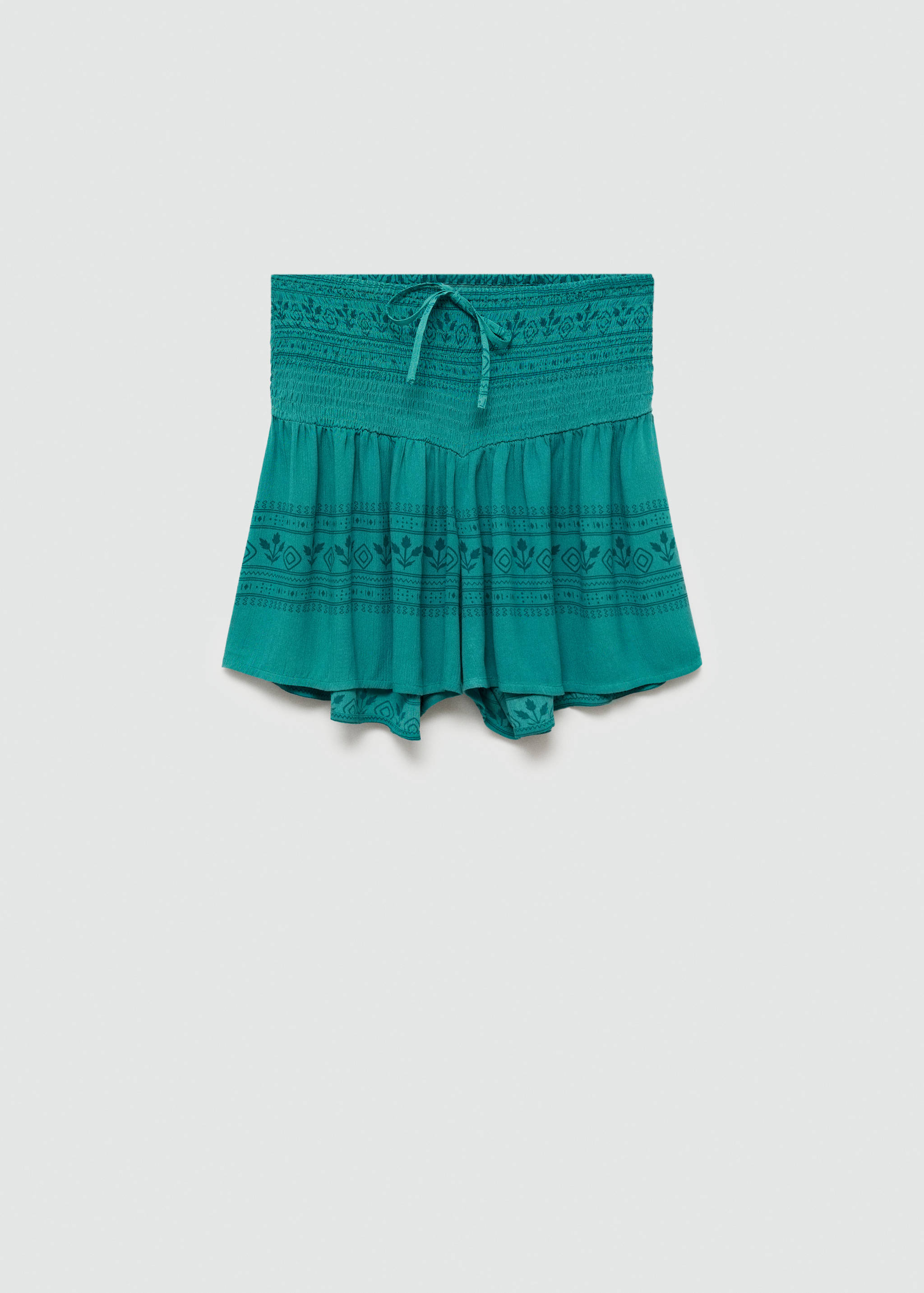 Kalhotová sukně s potiskem - Zboží bez modelu