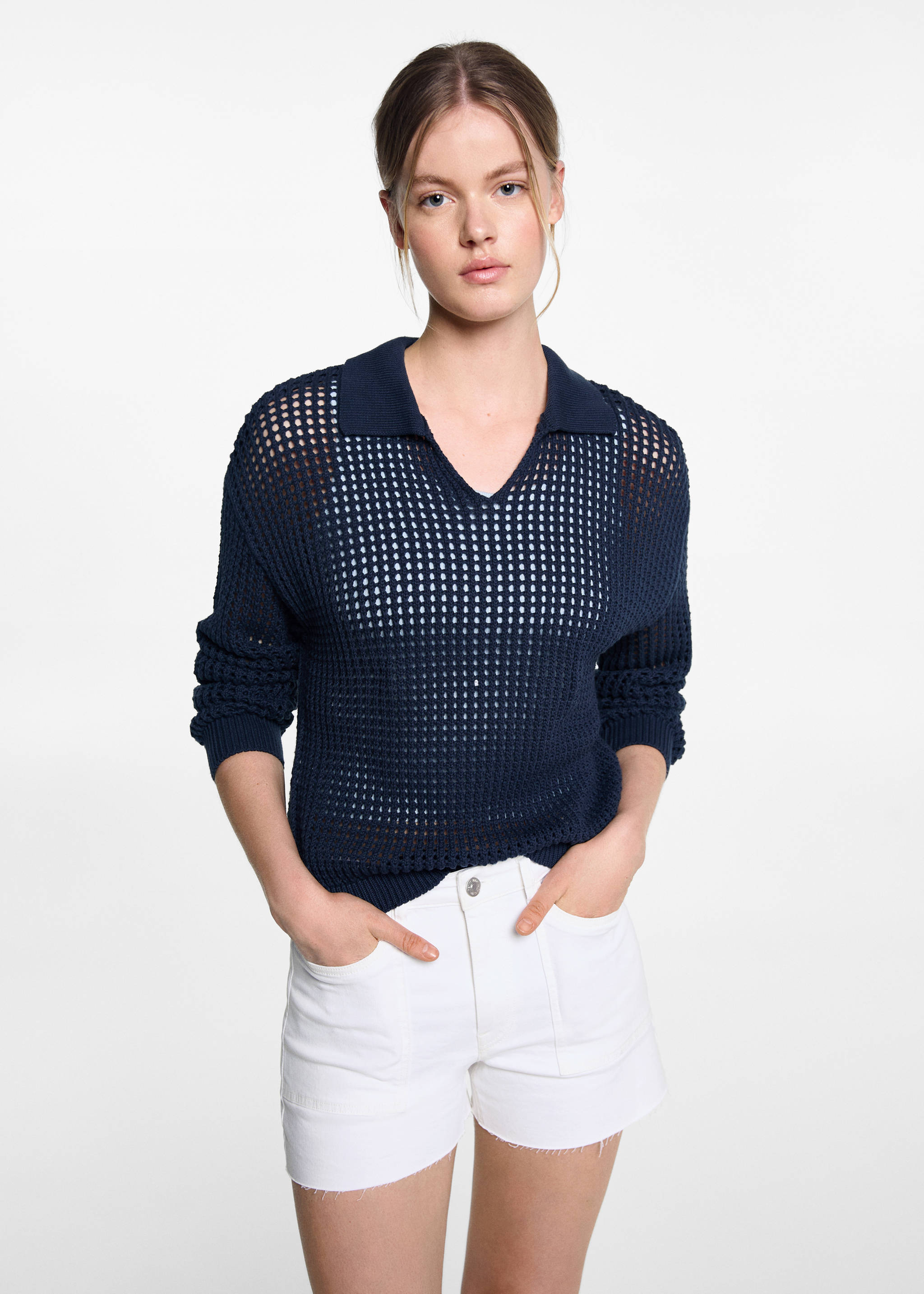 Short jean taille normale - Plan moyen