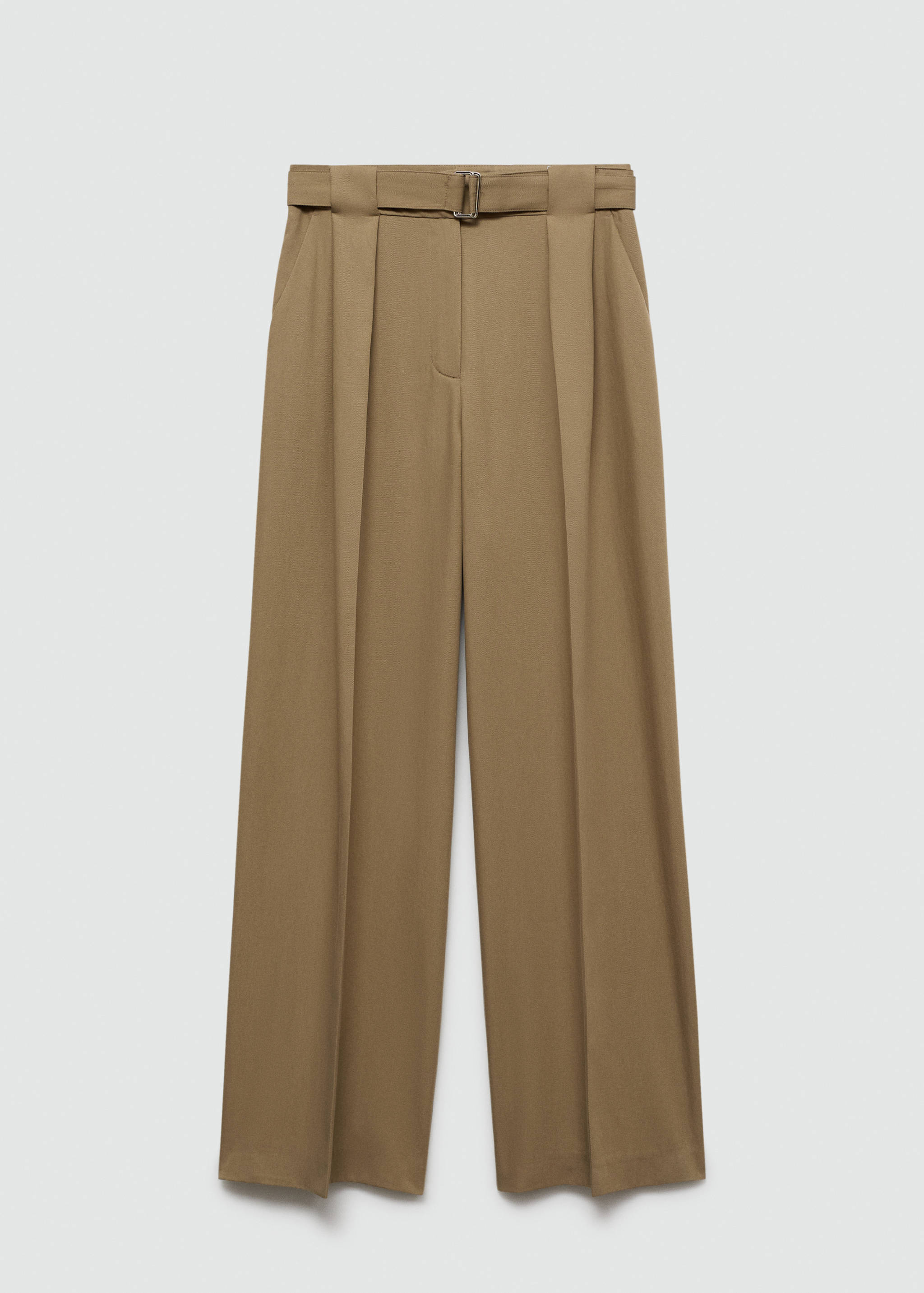 Belt straight-fit pants - Article without model