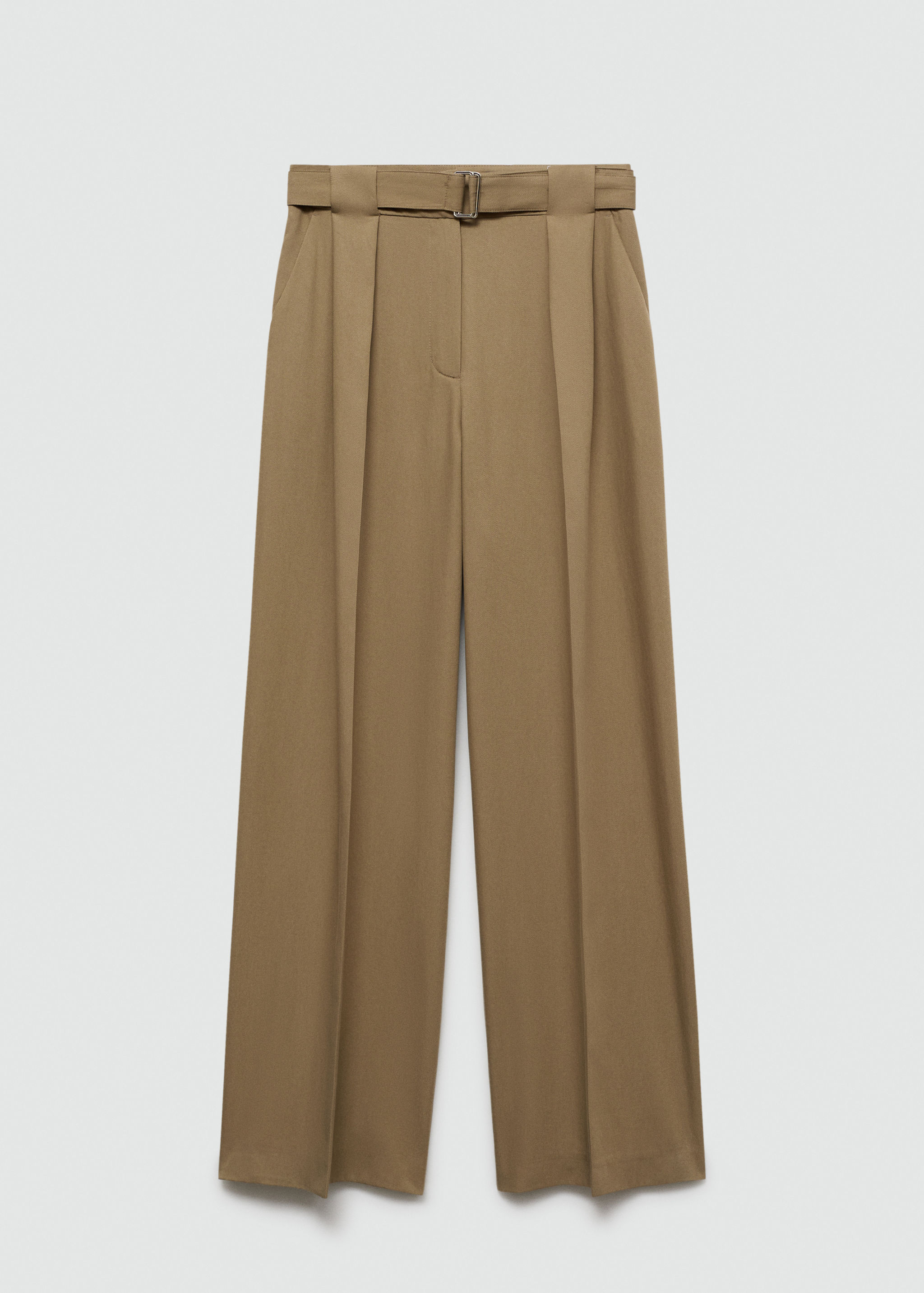 Belt straight-fit trousers - Article without model