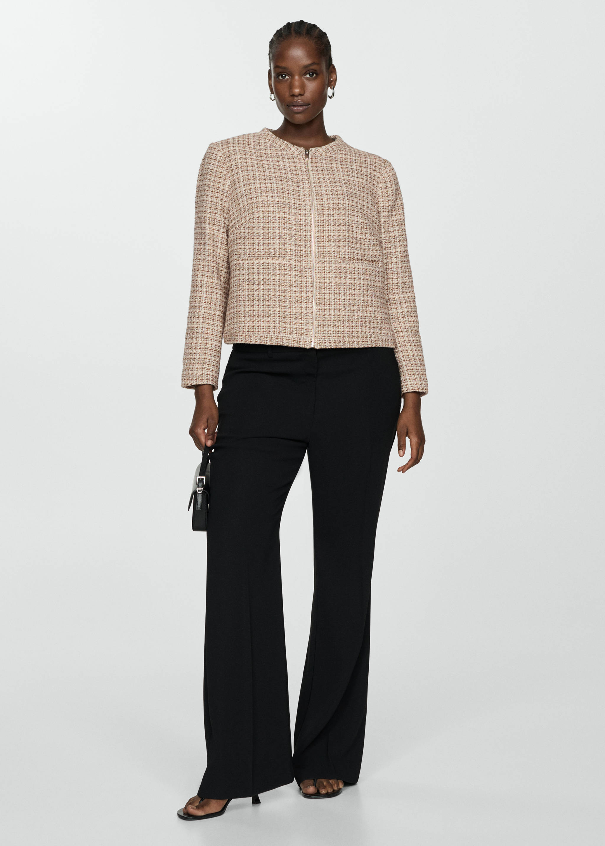 Tweed jacket with zip - Details of the article 3