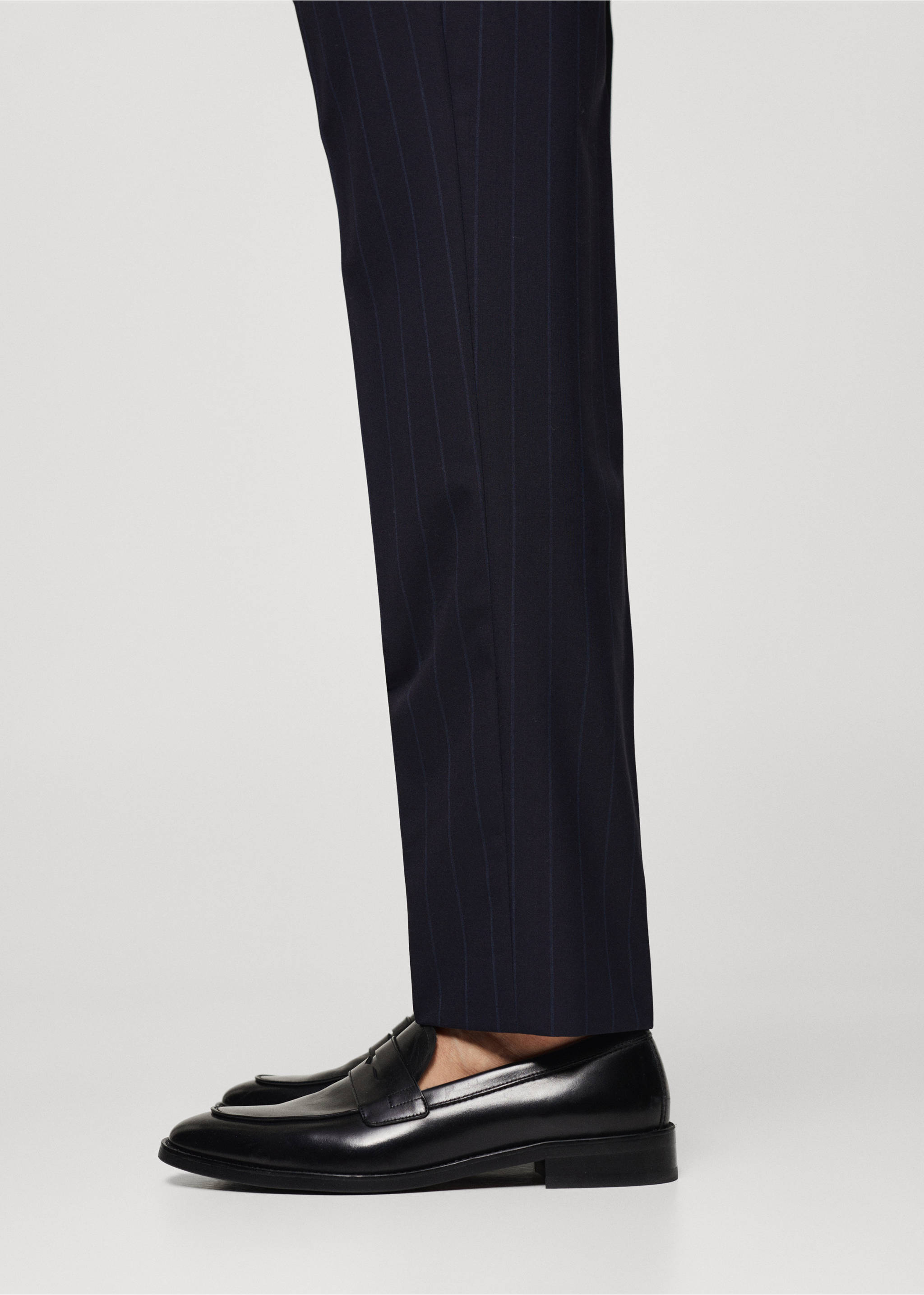 Aged-leather loafers - Details of the article 9, Black. Ref: 67087906-00.