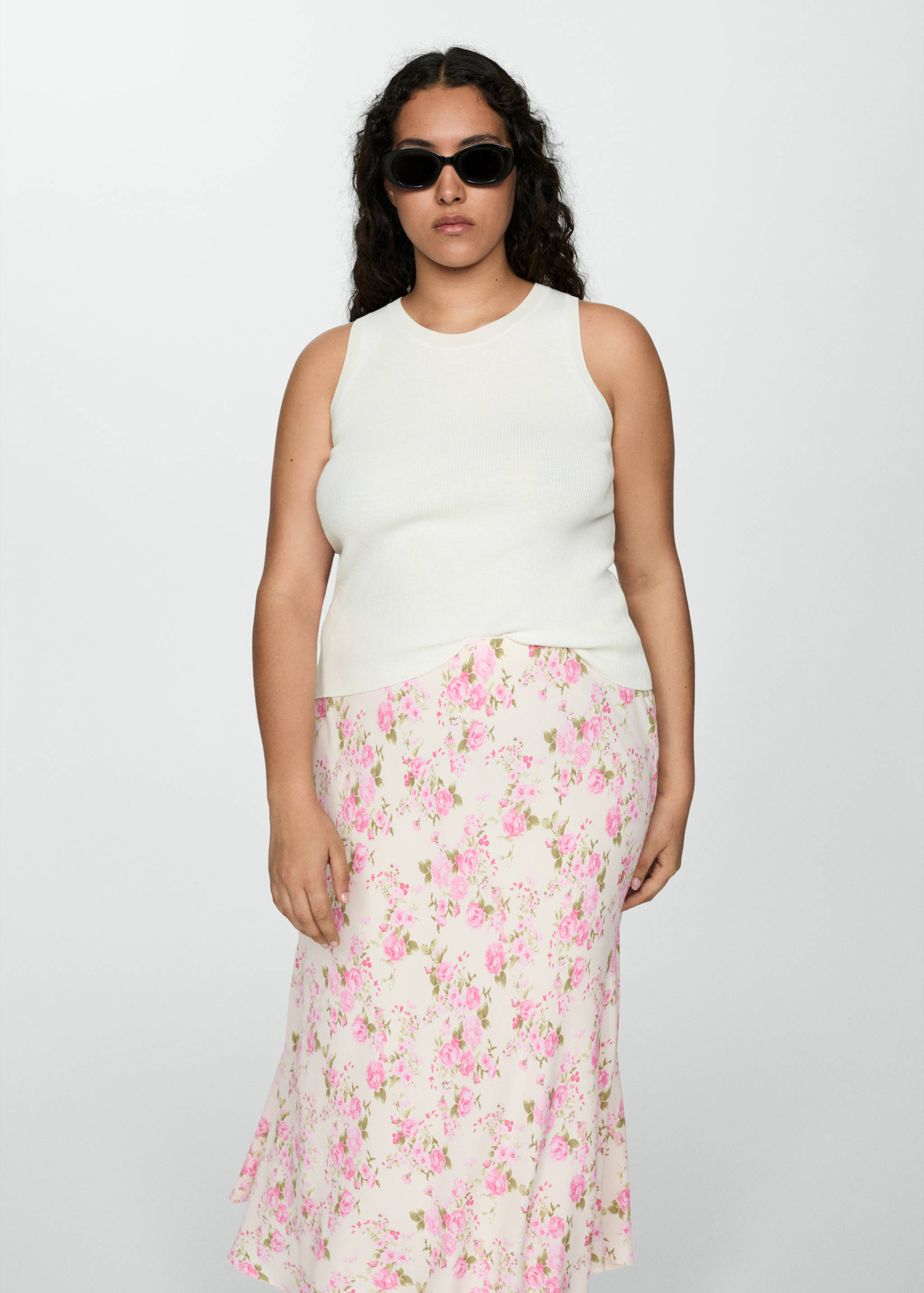 Floral long skirt - Details of the article 5
