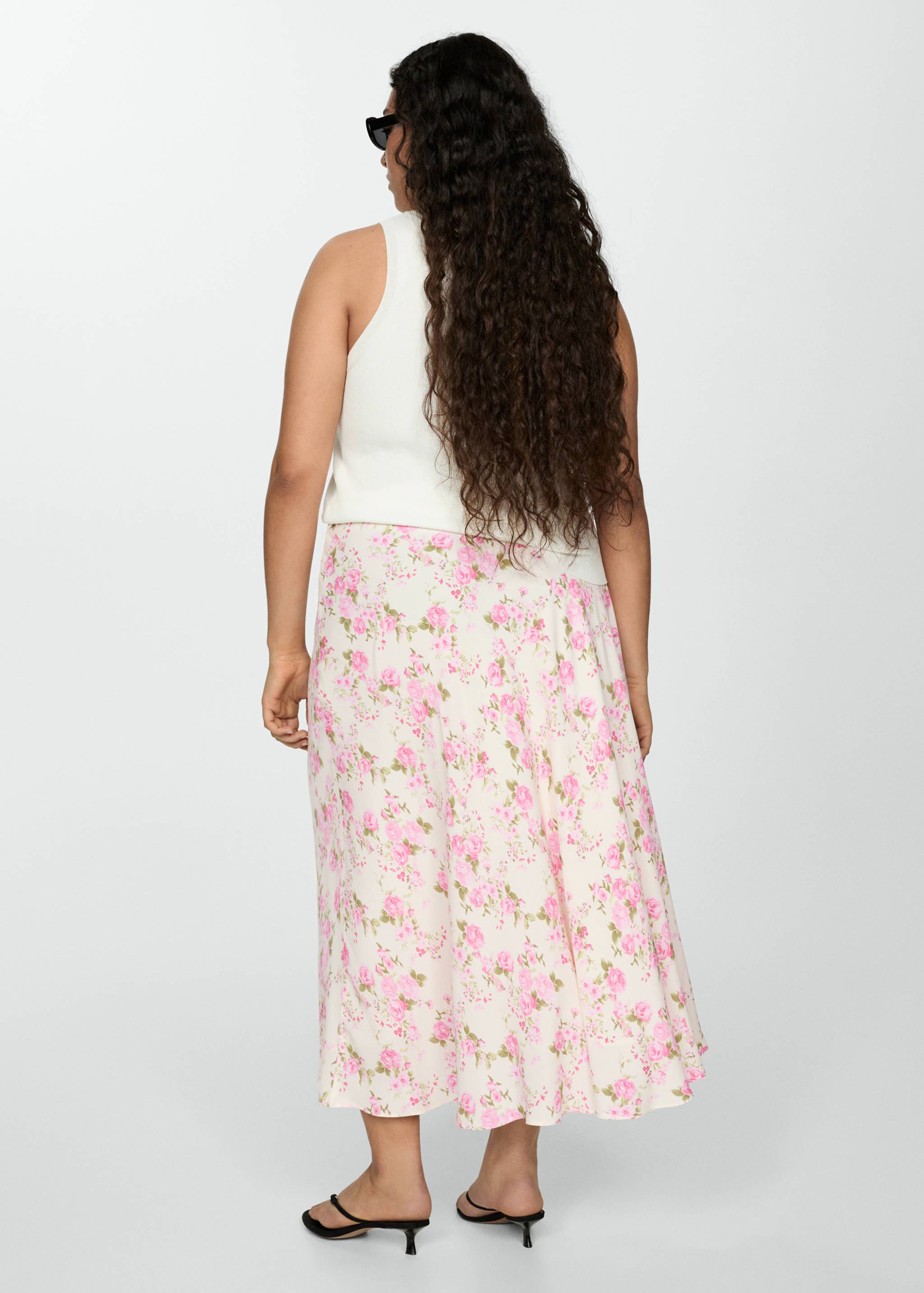 Floral long skirt - Details of the article 4