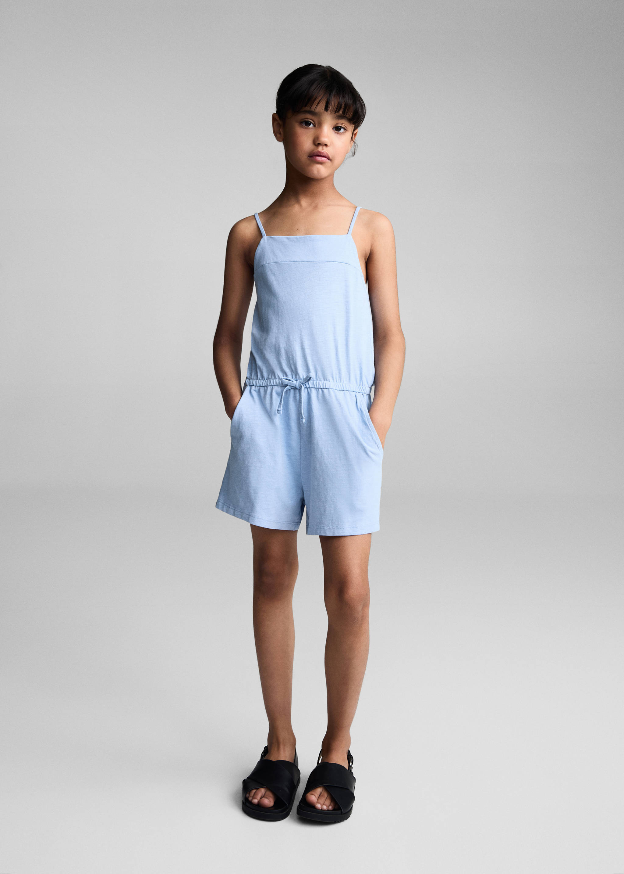 Cotton short jumpsuit - General plane