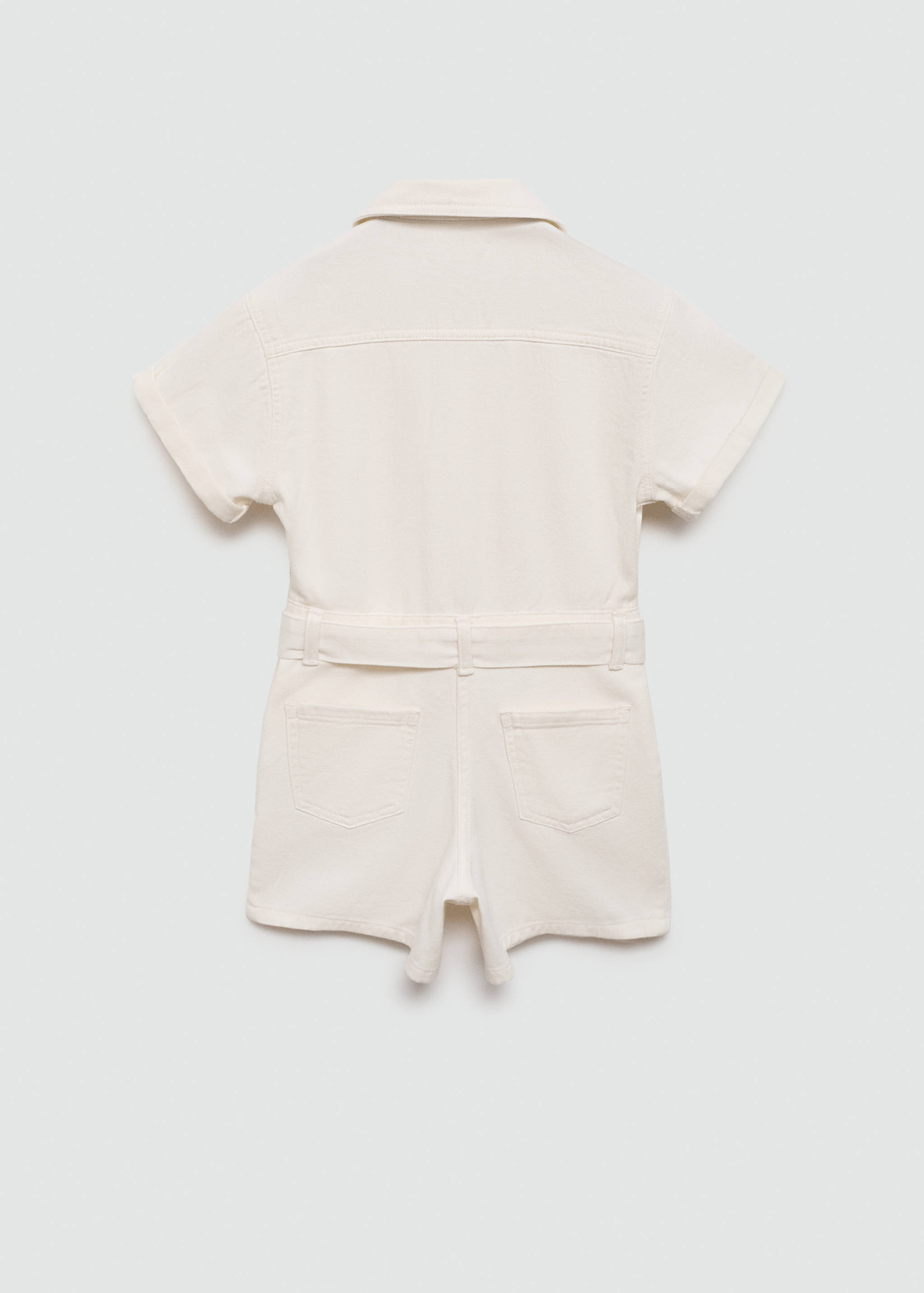 Denim jumpsuit belt - Reverse of the article