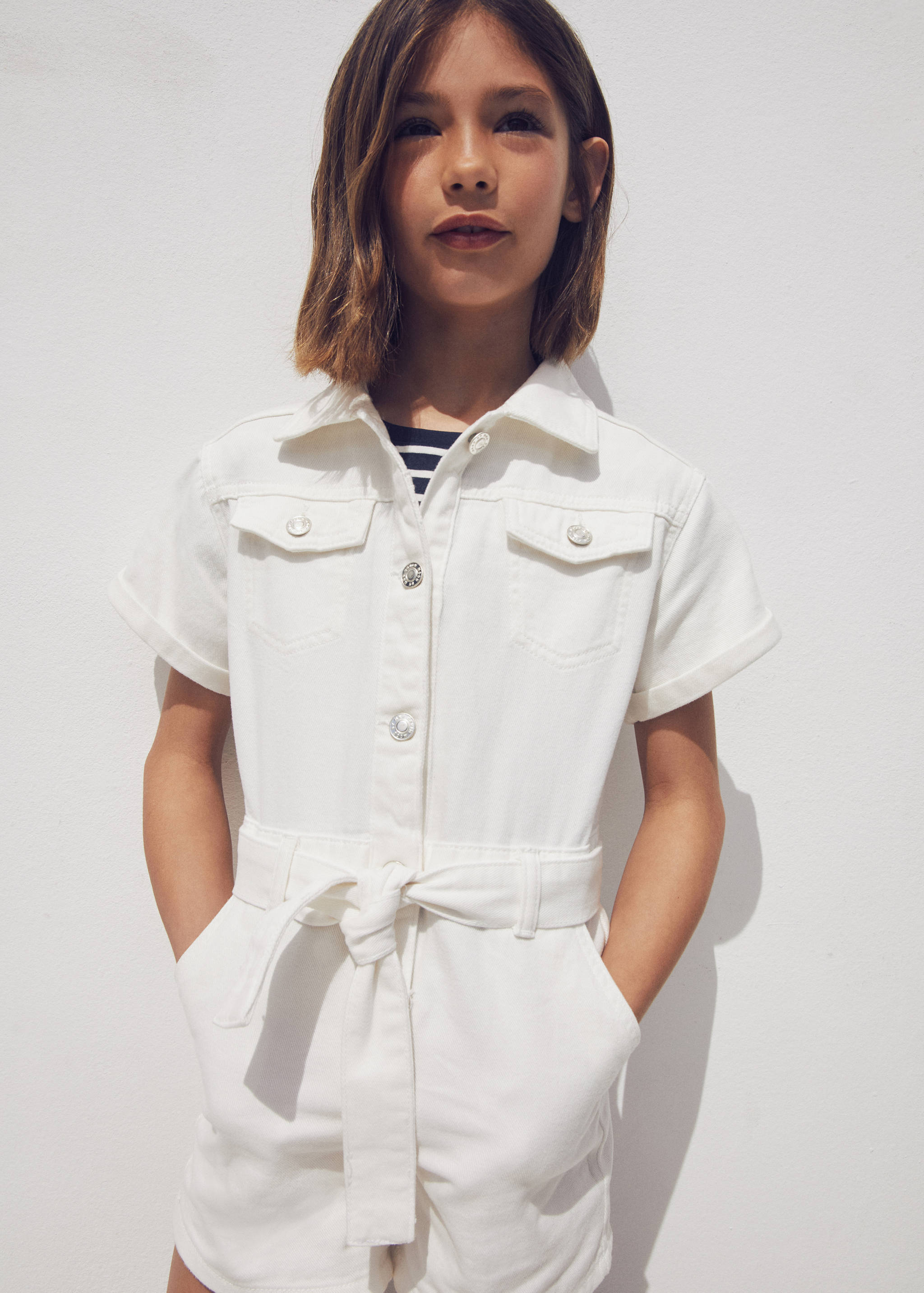 Denim jumpsuit belt - Details of the article 5