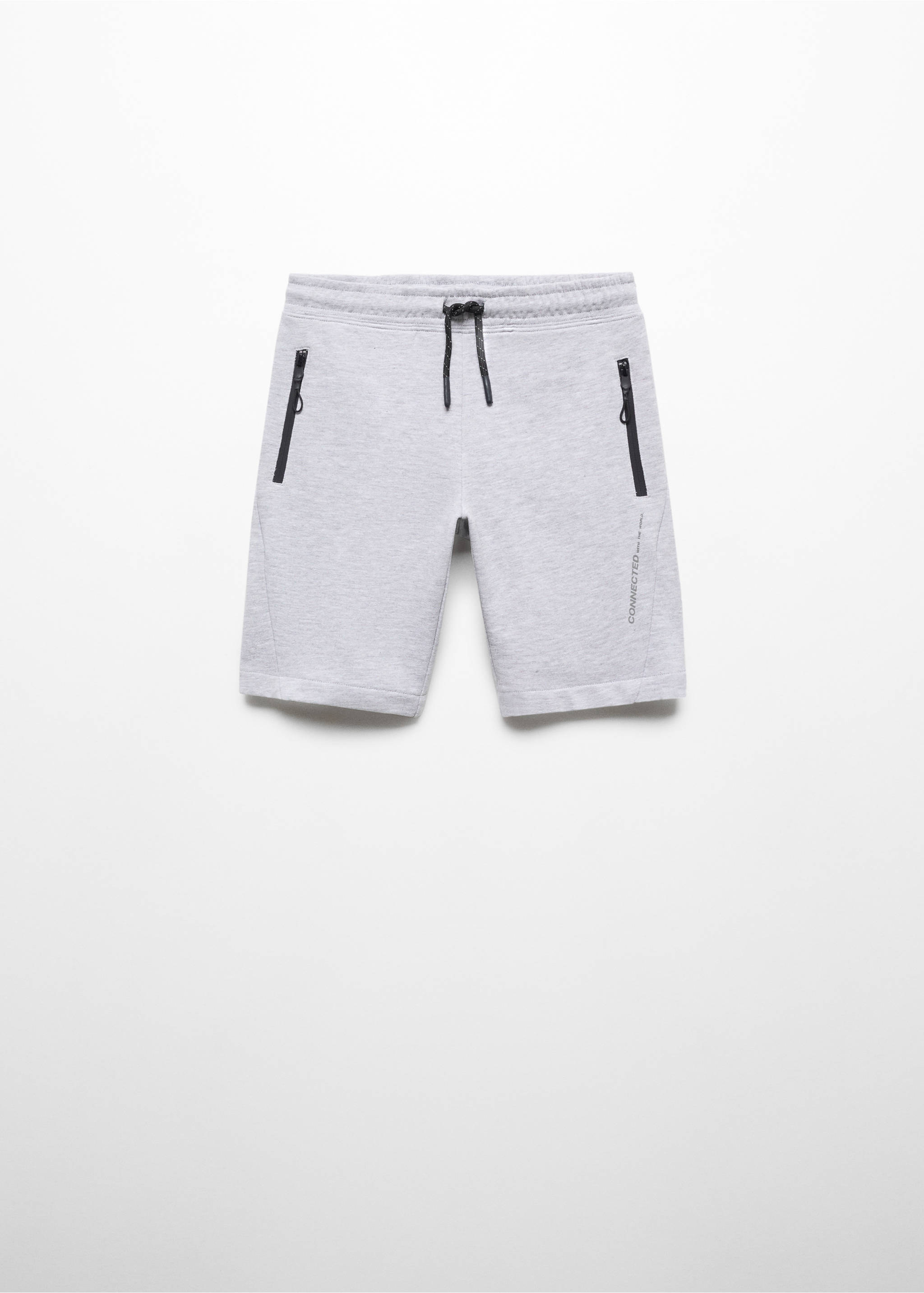 Bermudas elastisk midja - Artikel utan modell, Medium Heather grå. Ref: 67087921-00.