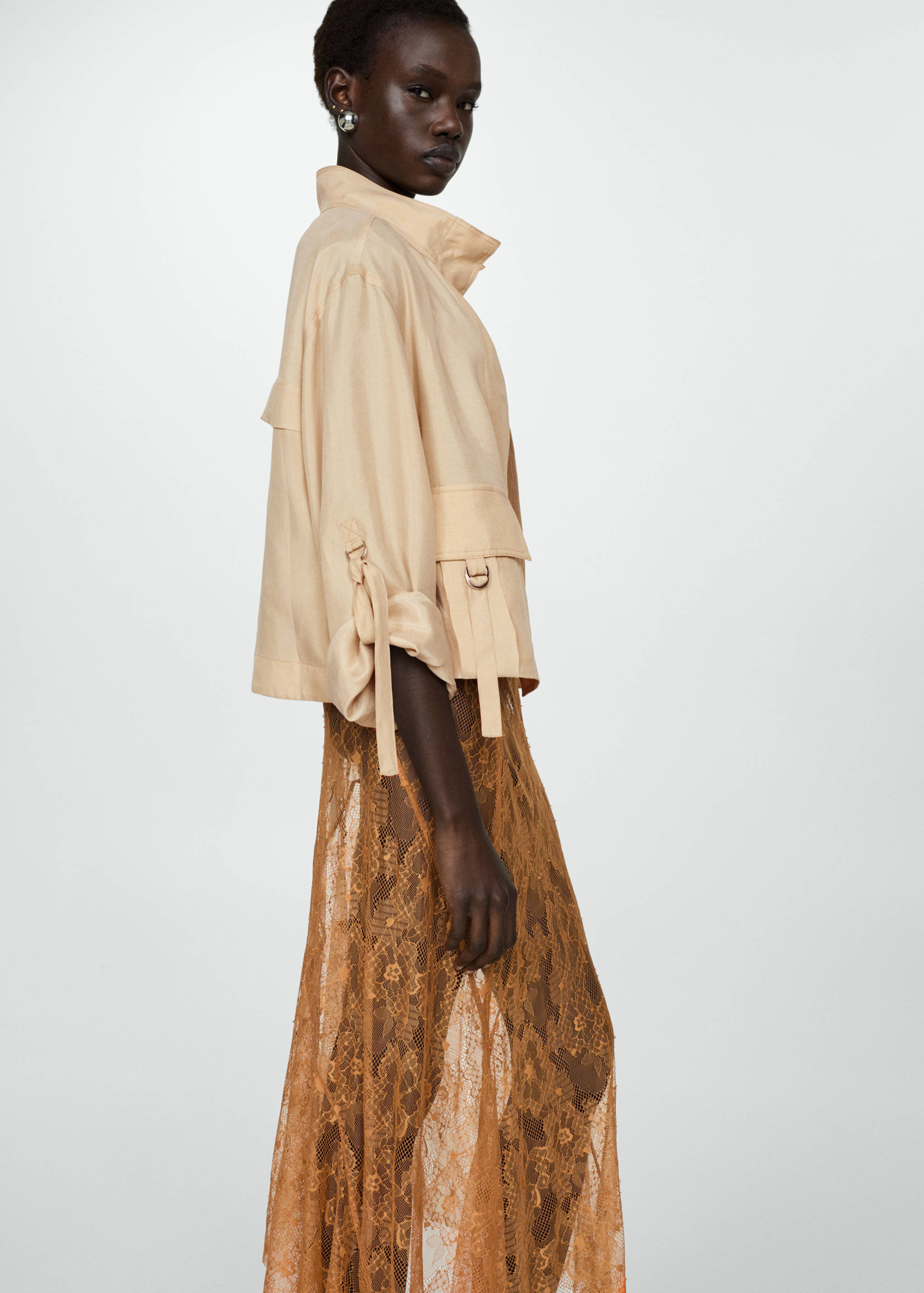 Lyocell jacket with pockets - Details of the article 2