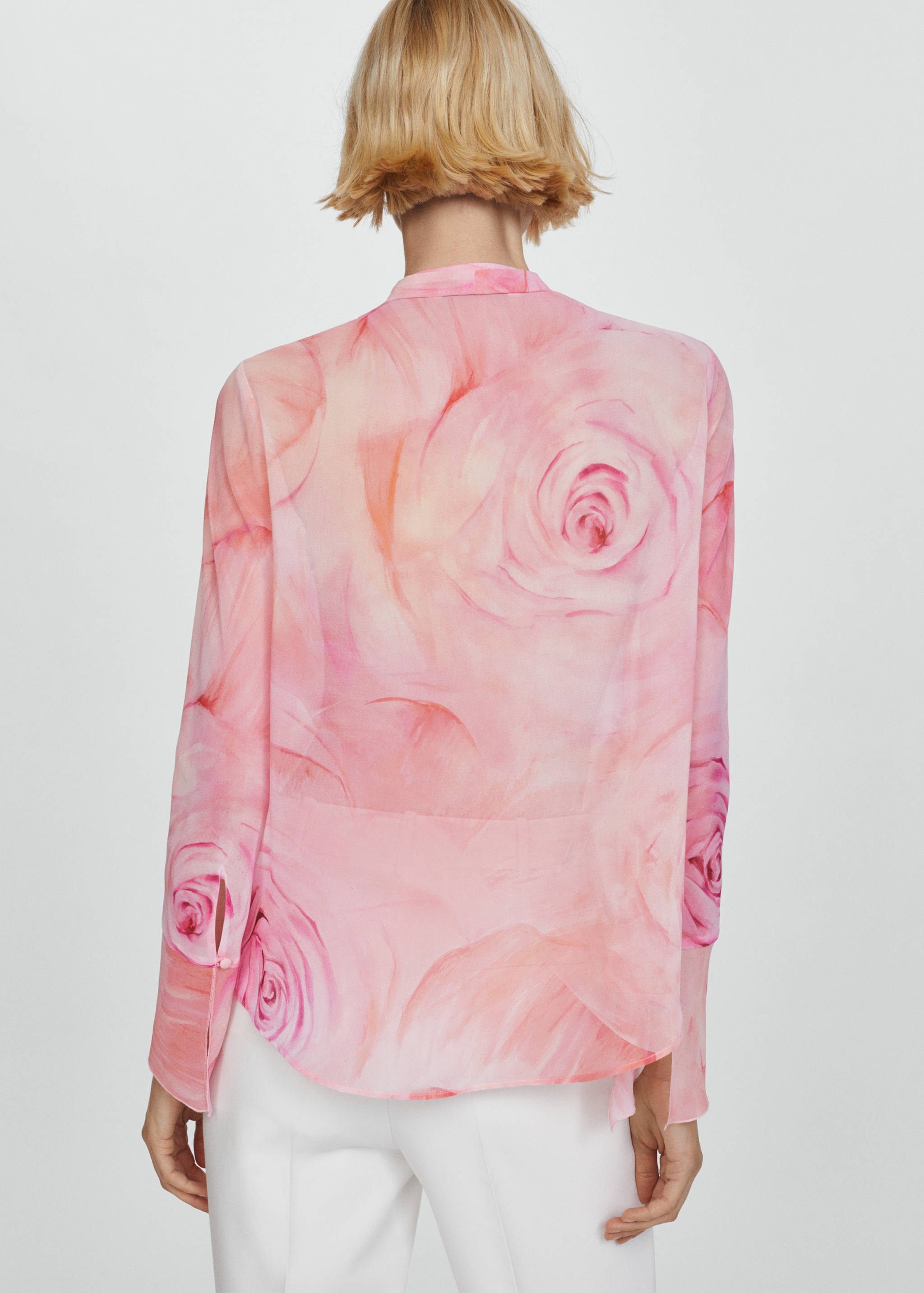 Ruffles printed blouse - Reverse of the article