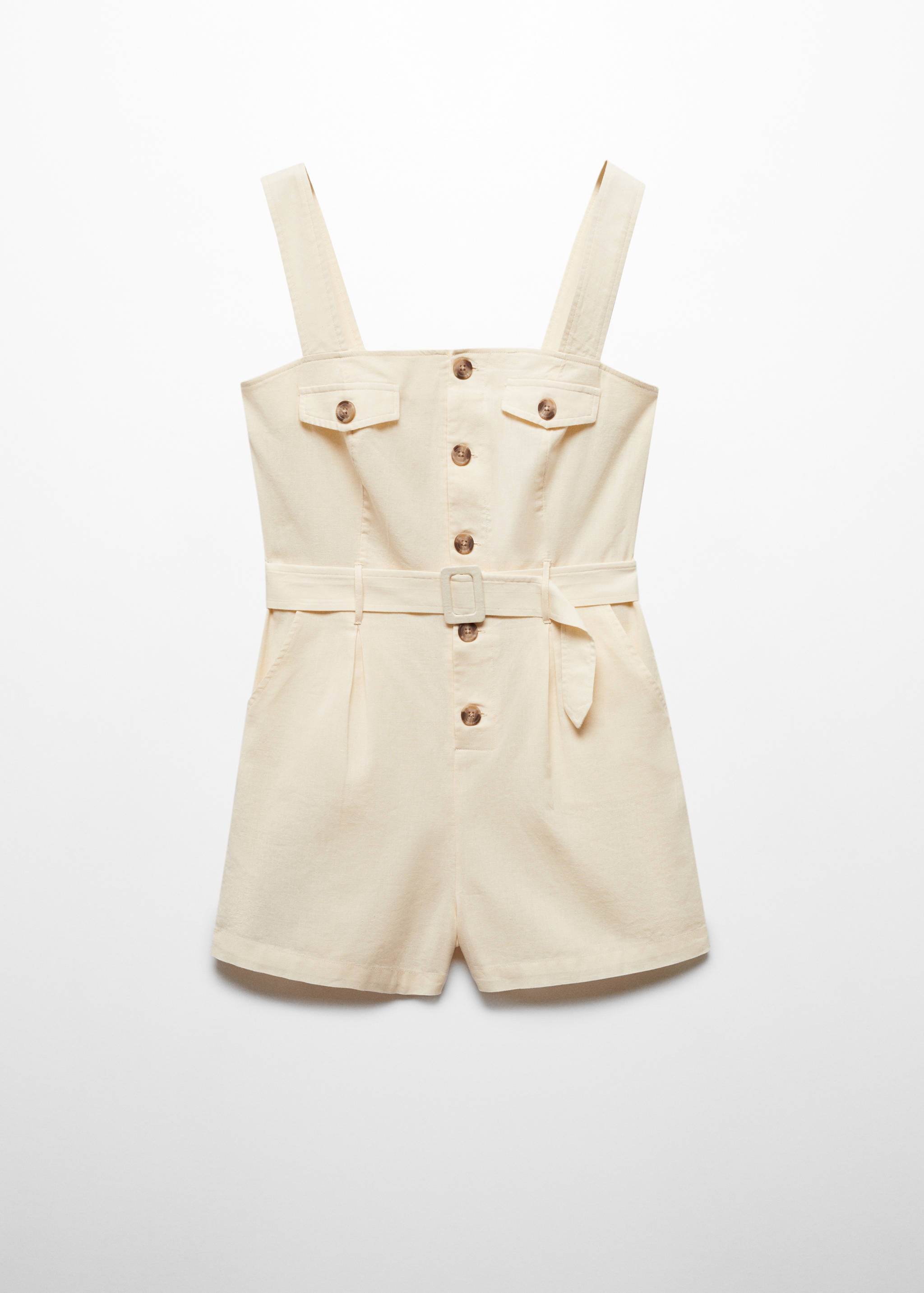 Korte jumpsuit met knopen - Artikel zonder model