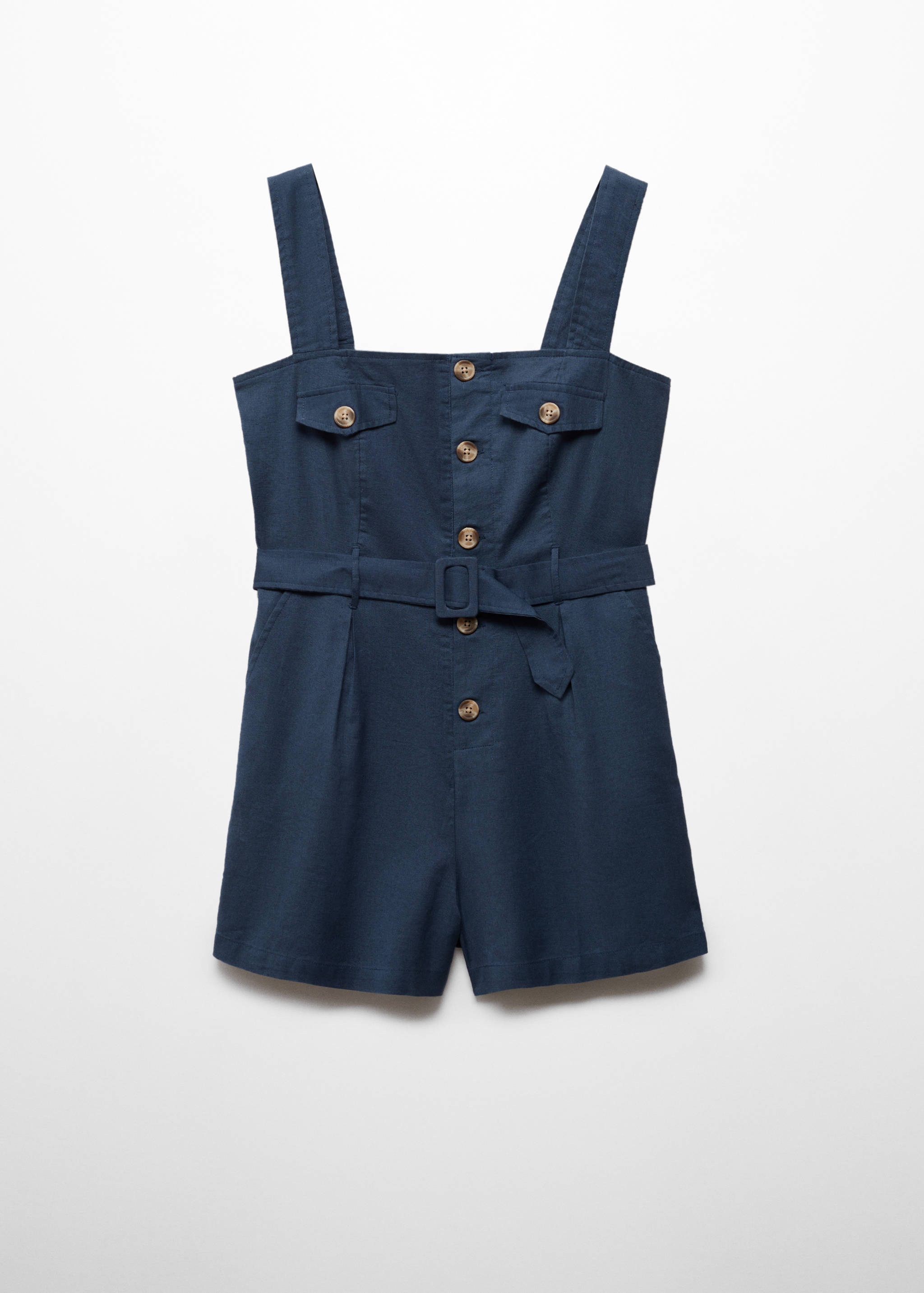 Korte jumpsuit met knopen - Artikel zonder model