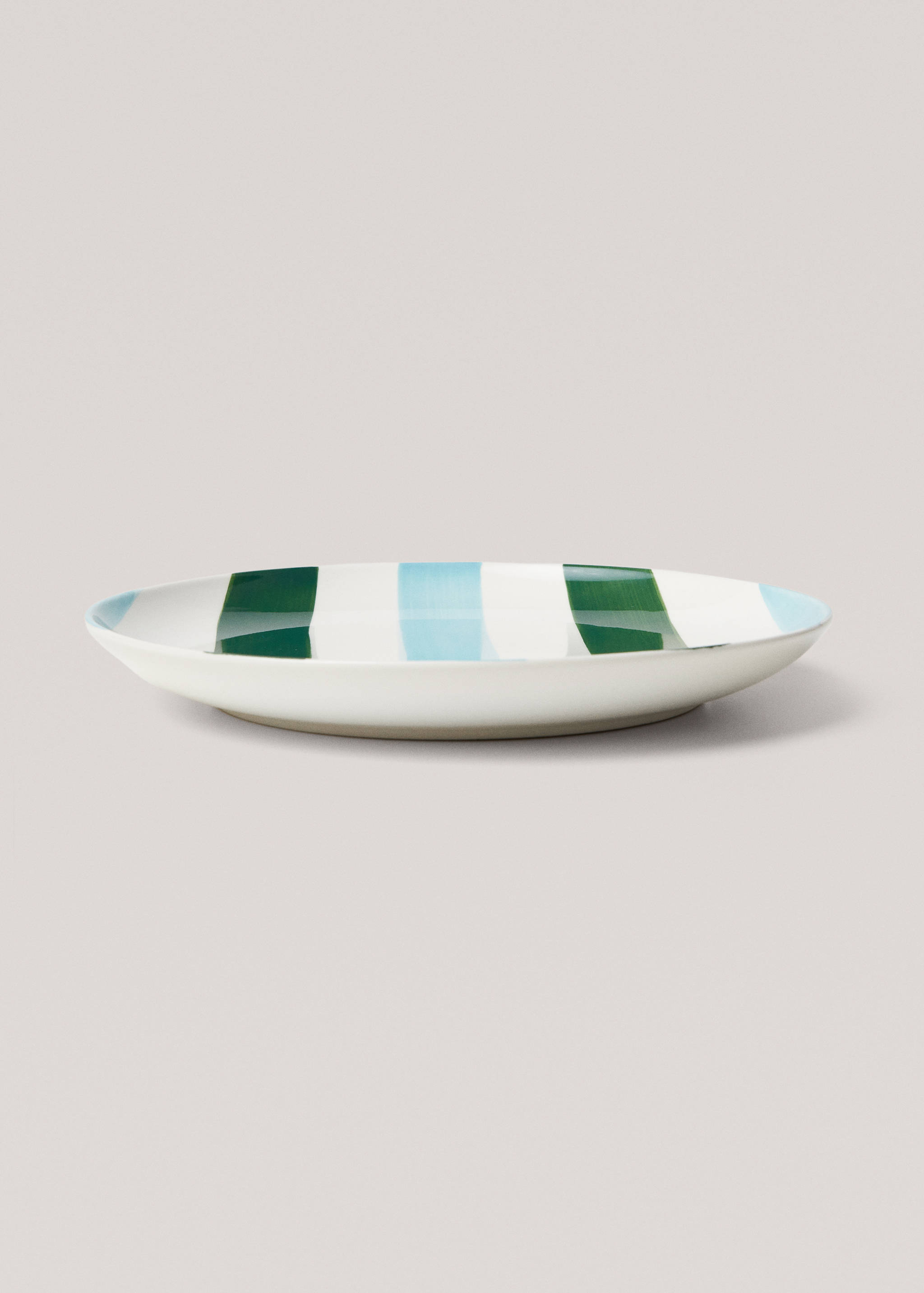 Two-tone stoneware flat plate - Details of the article 1