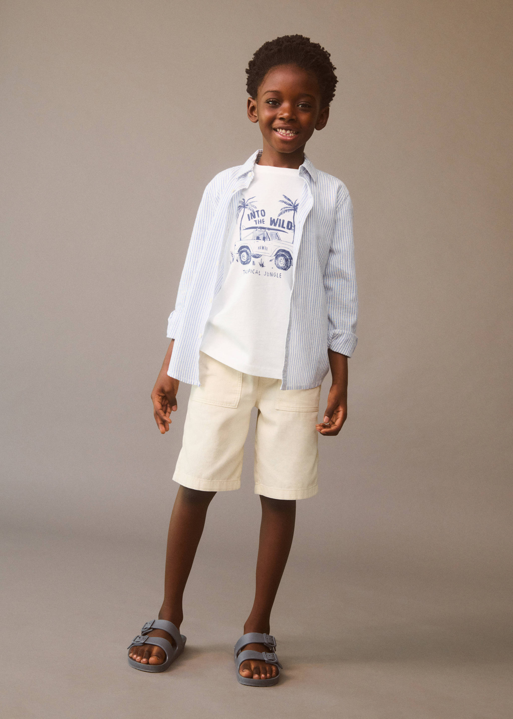 Elastic waist Bermuda shorts - Details of the article 9