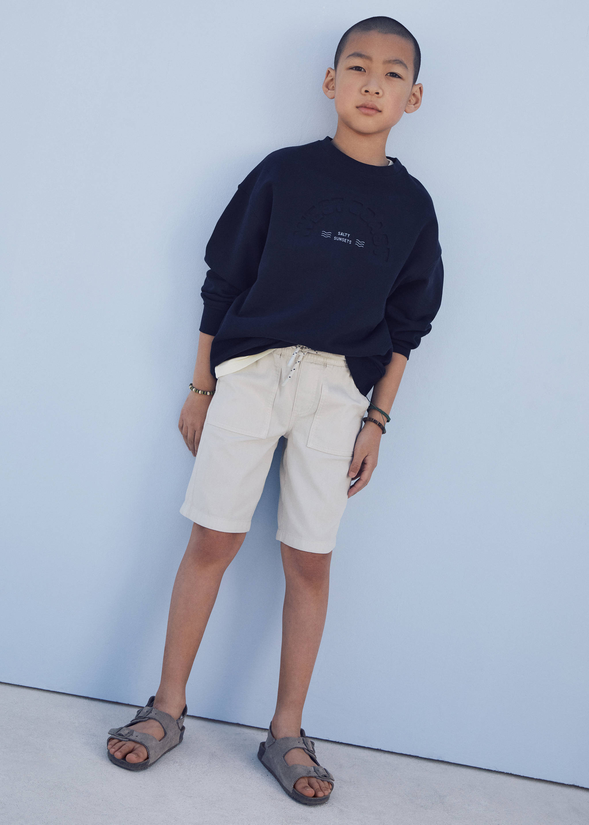 Elastic waist Bermuda shorts - Details of the article 5