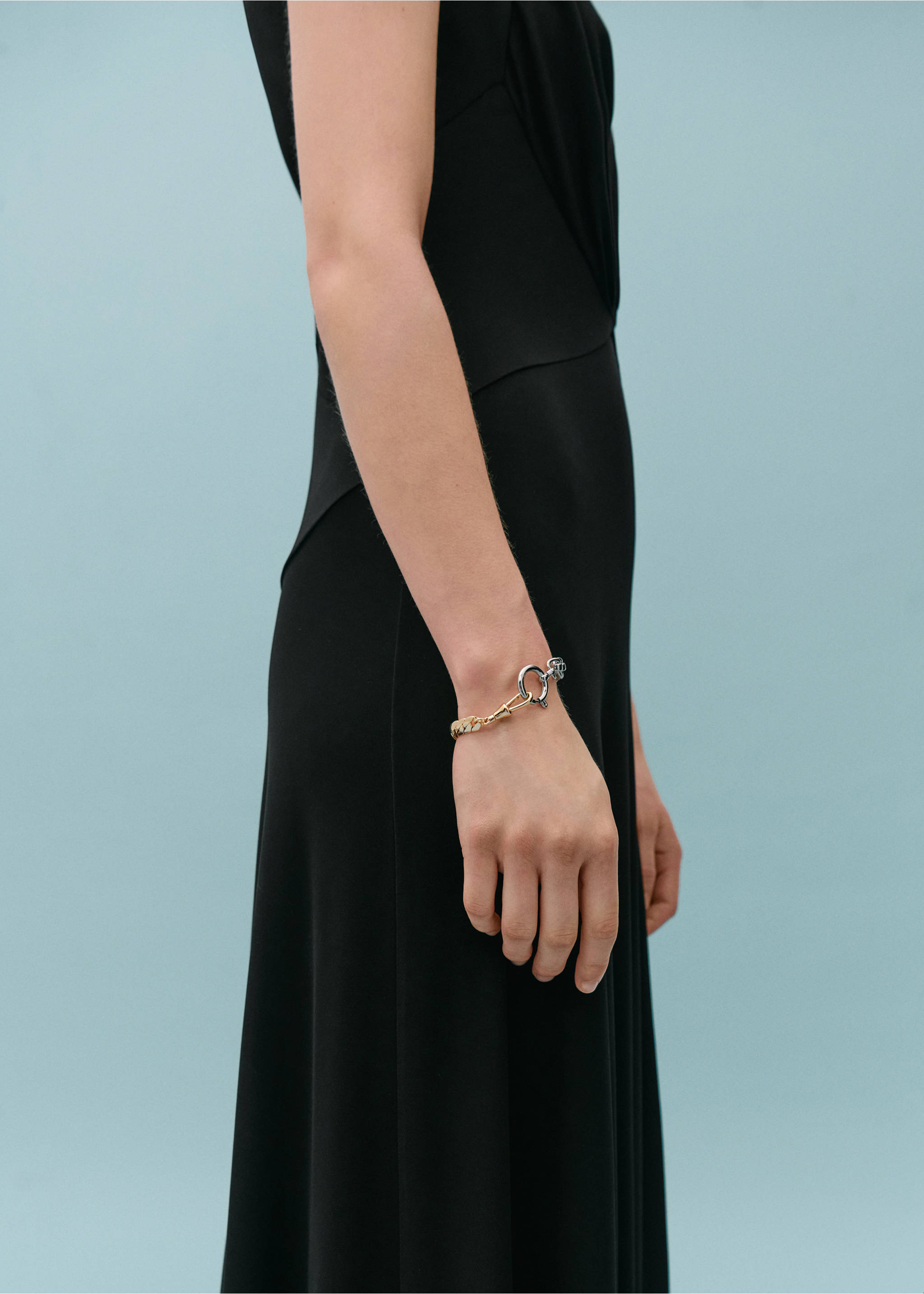 Combined chain bracelet - General plane, Gold. Ref: 67088653-00.