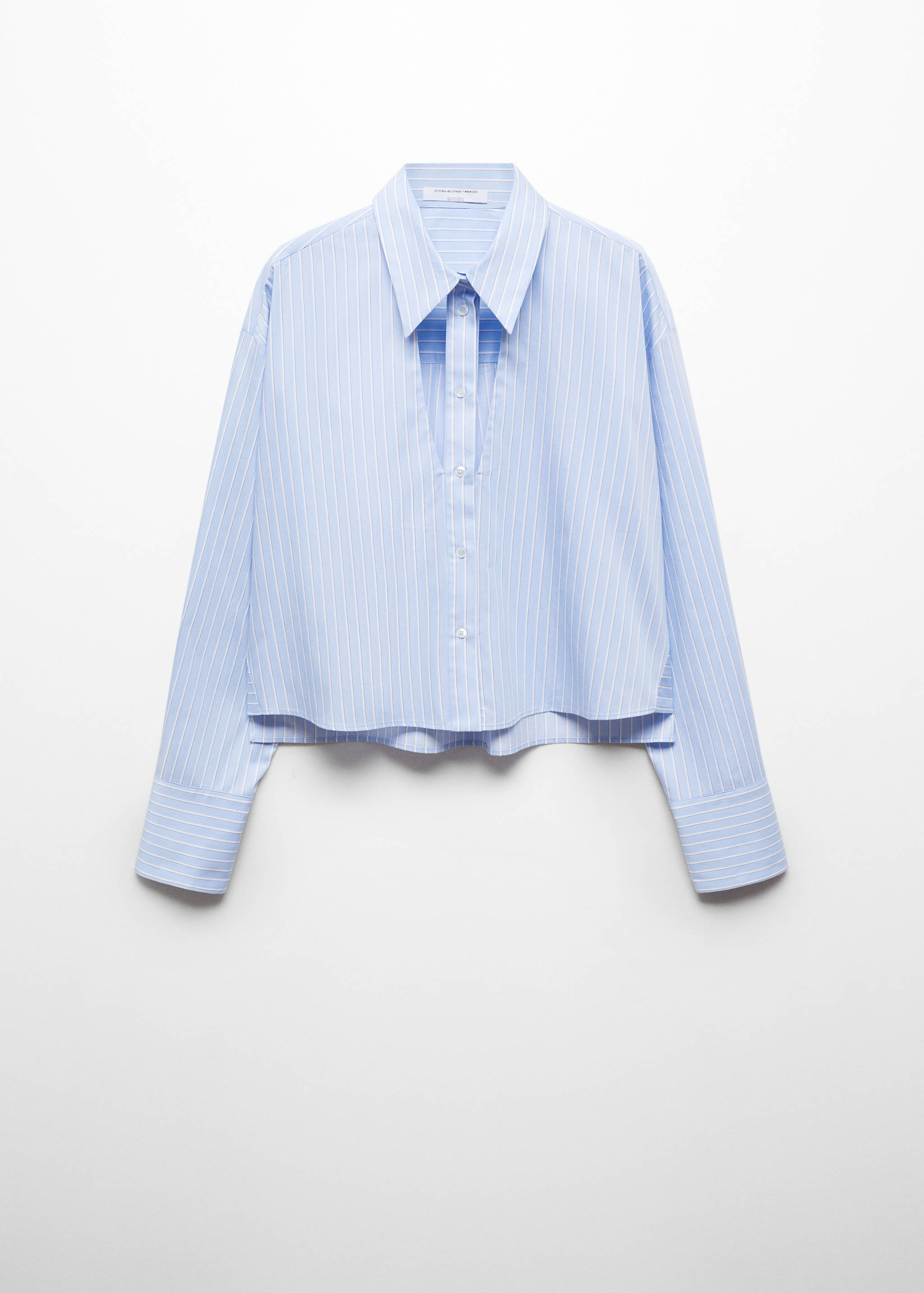Striped shirt with cut-out - Article without model