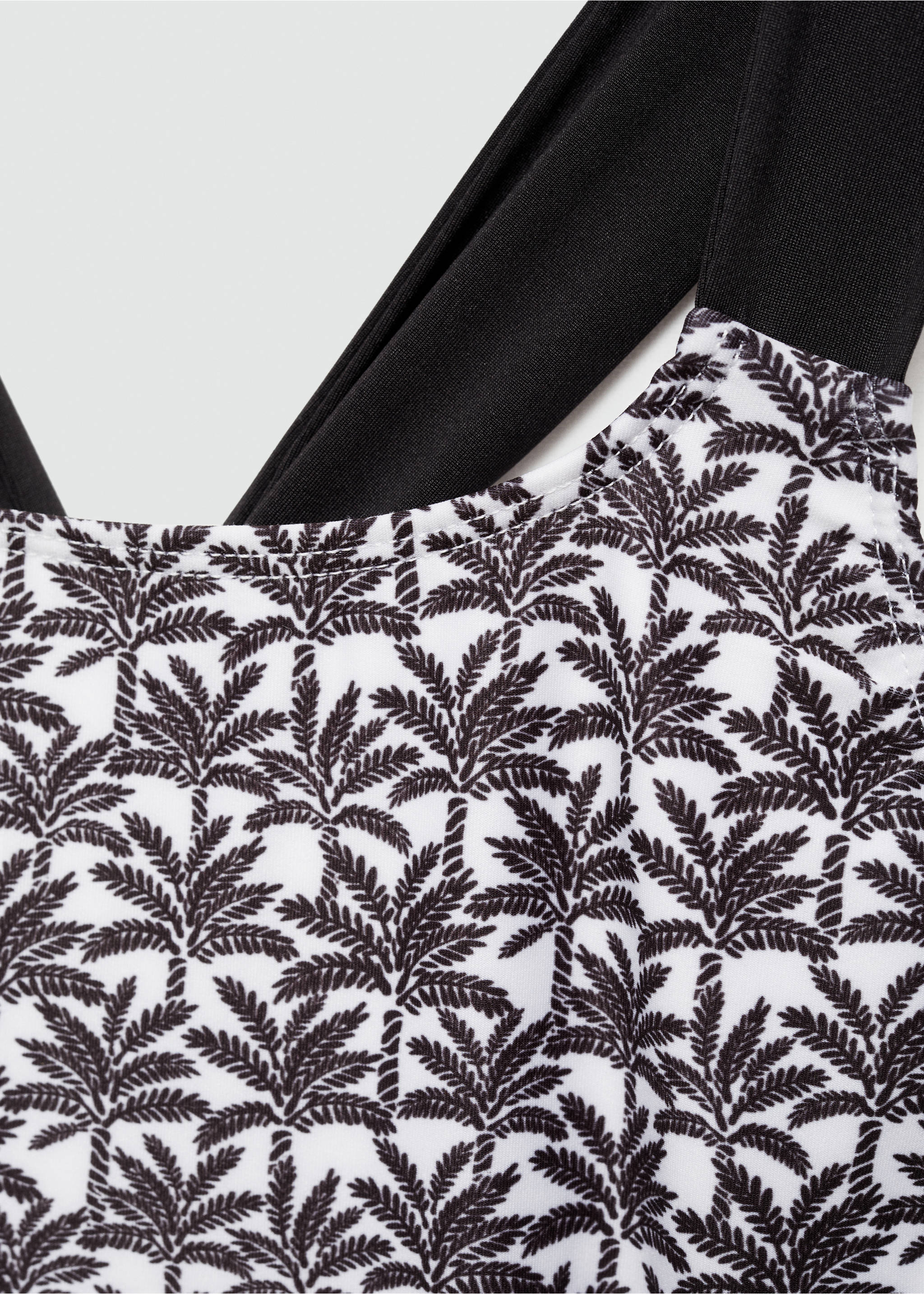 Domborodó pálmafamintás fürdőruha - A termék adatai 8, Fekete. Ref: 67088658-00.