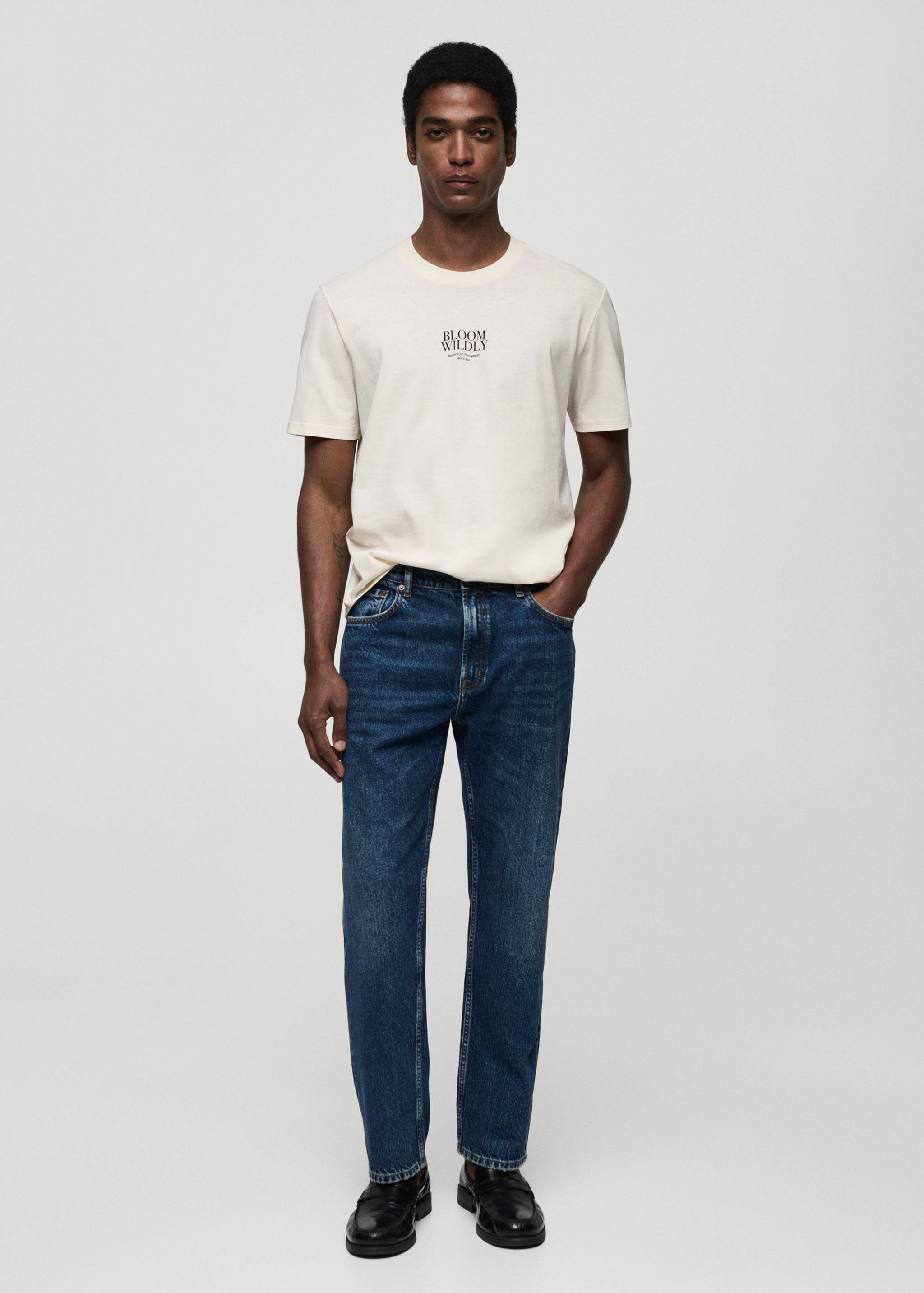 Printed slim-fit t-shirt - General plane