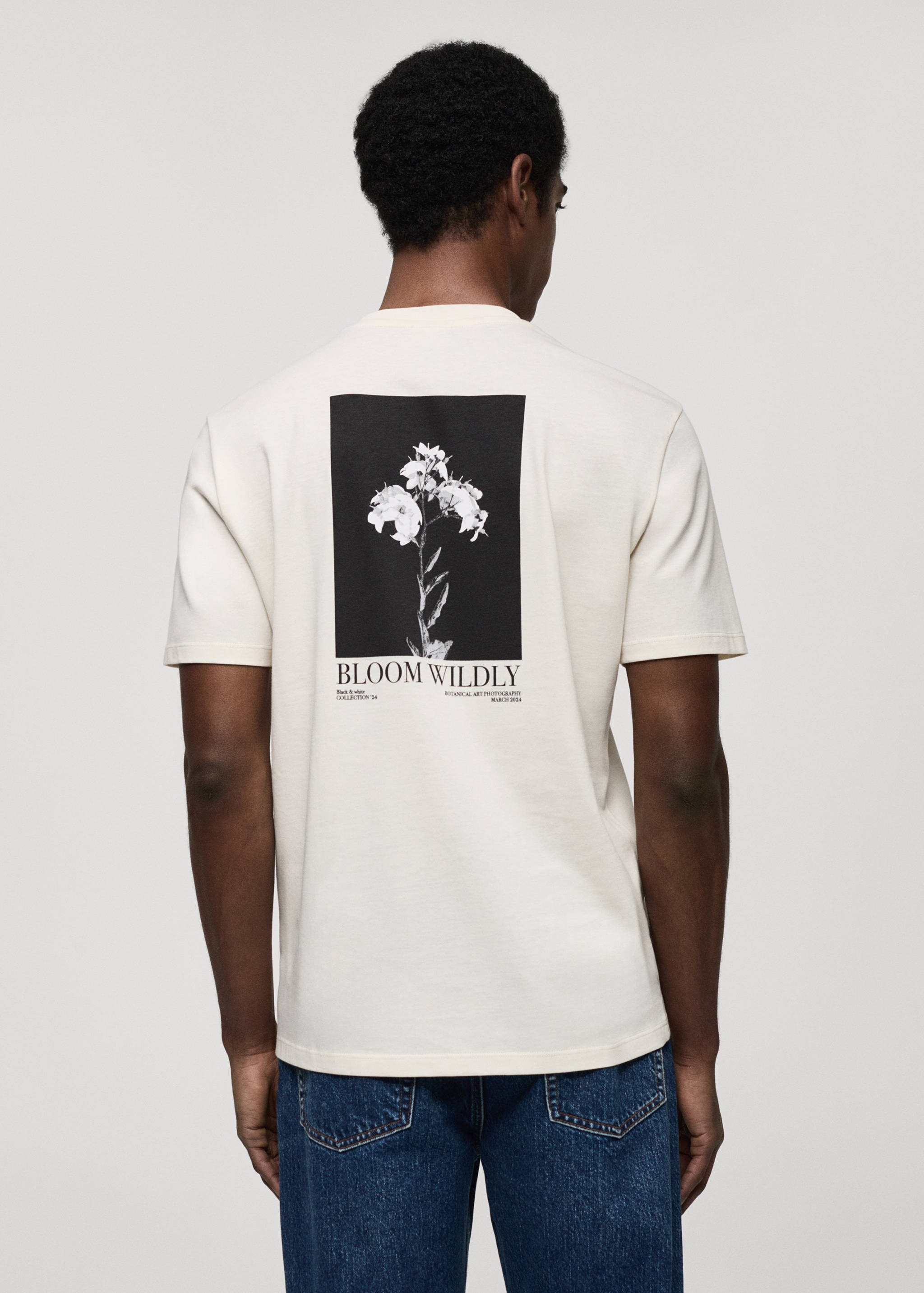 Printed slim-fit t-shirt - Reverse of the article