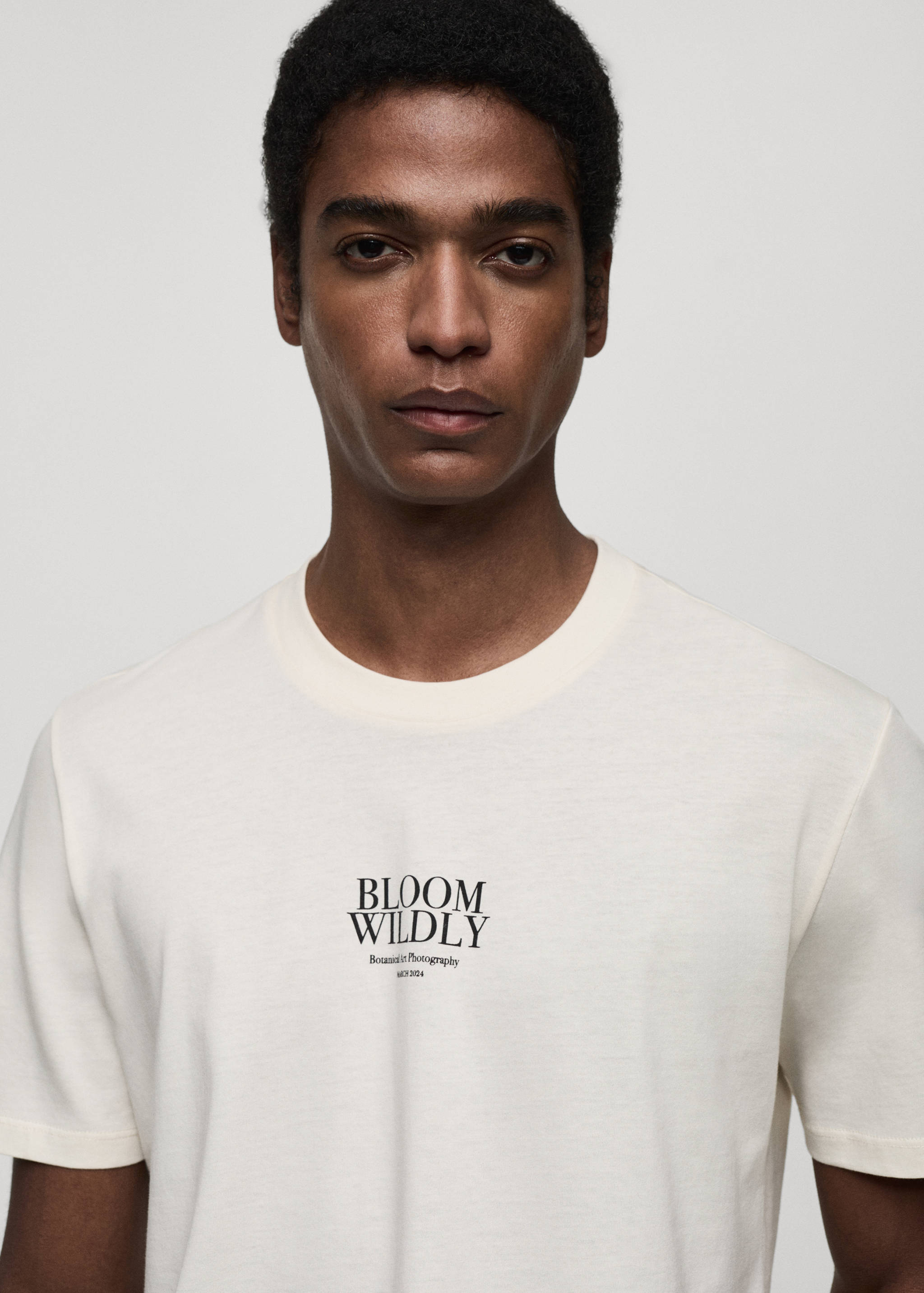 Printed slim-fit t-shirt - Details of the article 1