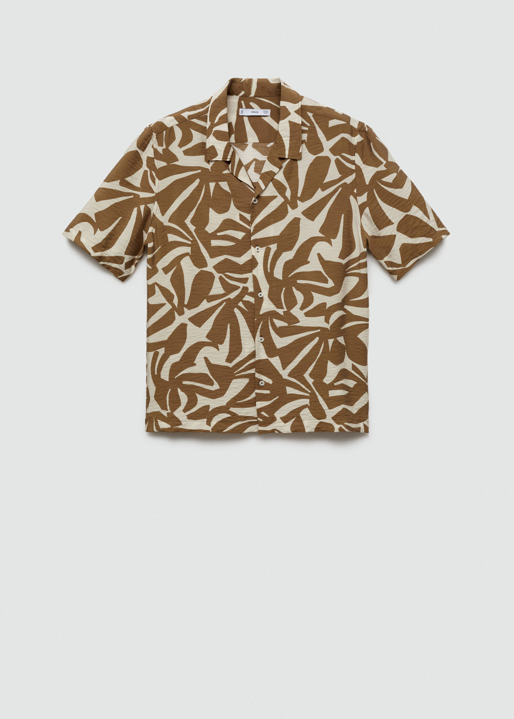 Camisa regular fit estampada textura - Artículo sin modelo