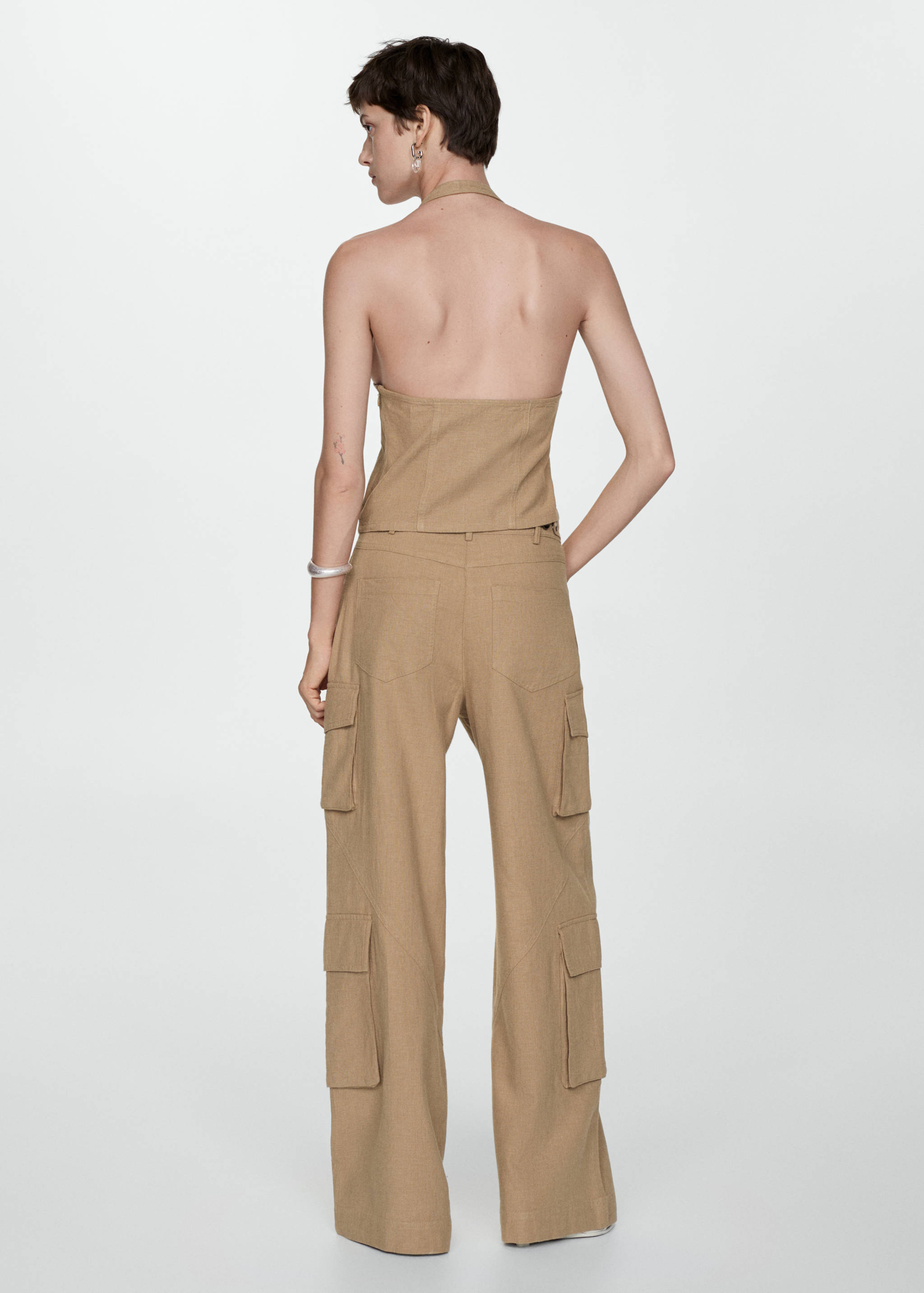 Pantaloni cargo din bumbac - Spatele articolului