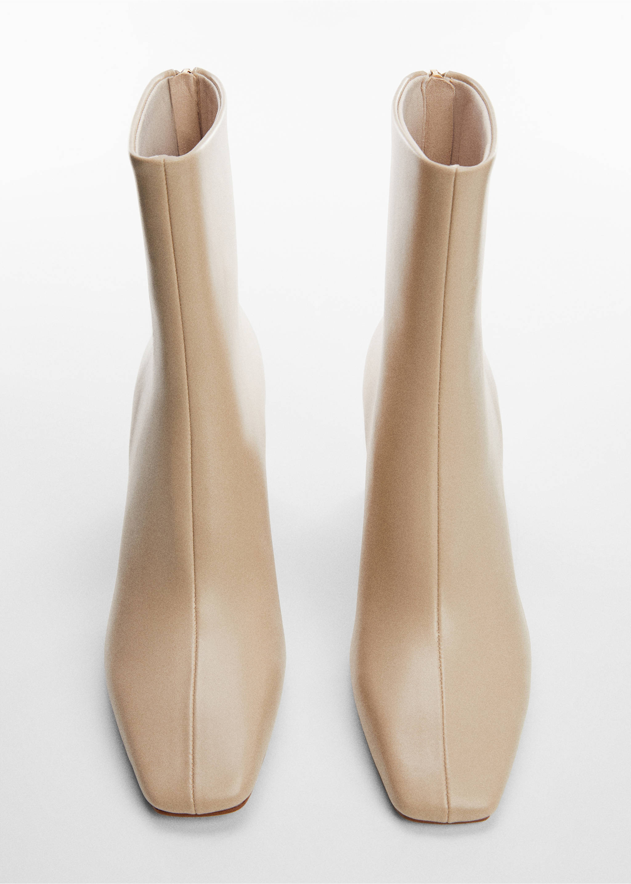 Stiefelette mit Reißverschluss - Allgemeine Ansicht, Beige. Ref: 67090258-00.
