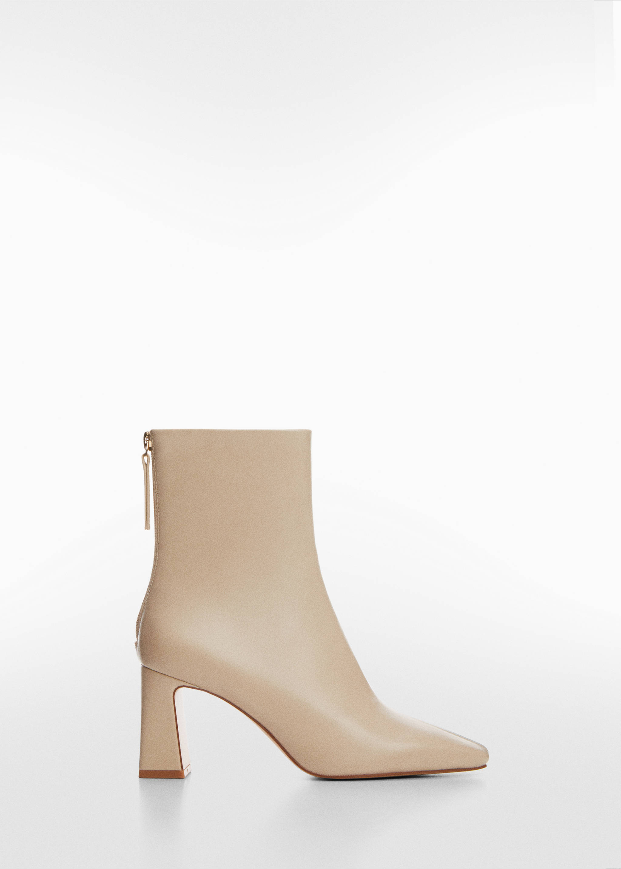 Stiefelette mit Reißverschluss - Artikel ohne Model, Beige. Ref: 67090258-00.