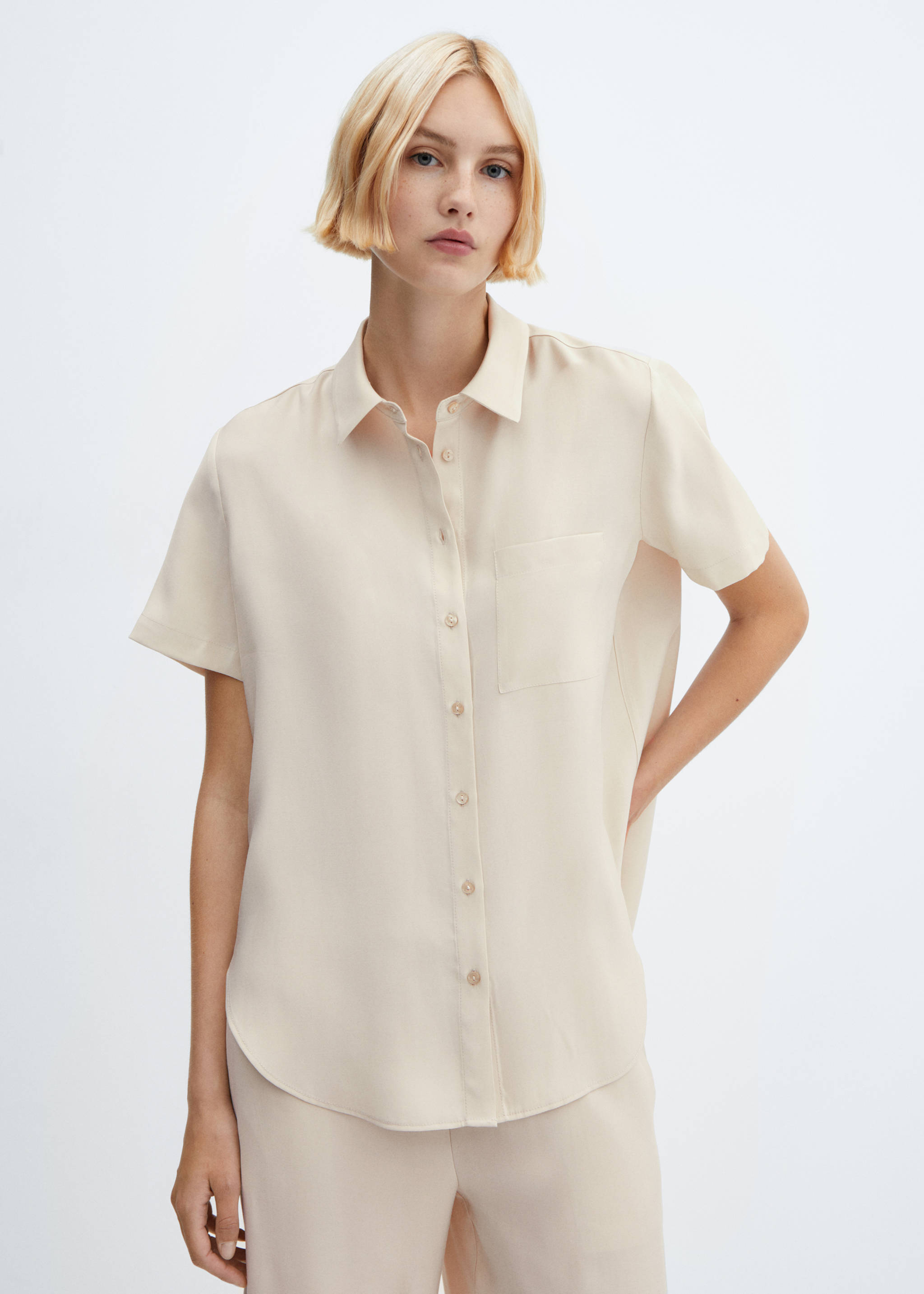 Short sleeve pocket shirt - Medium plane