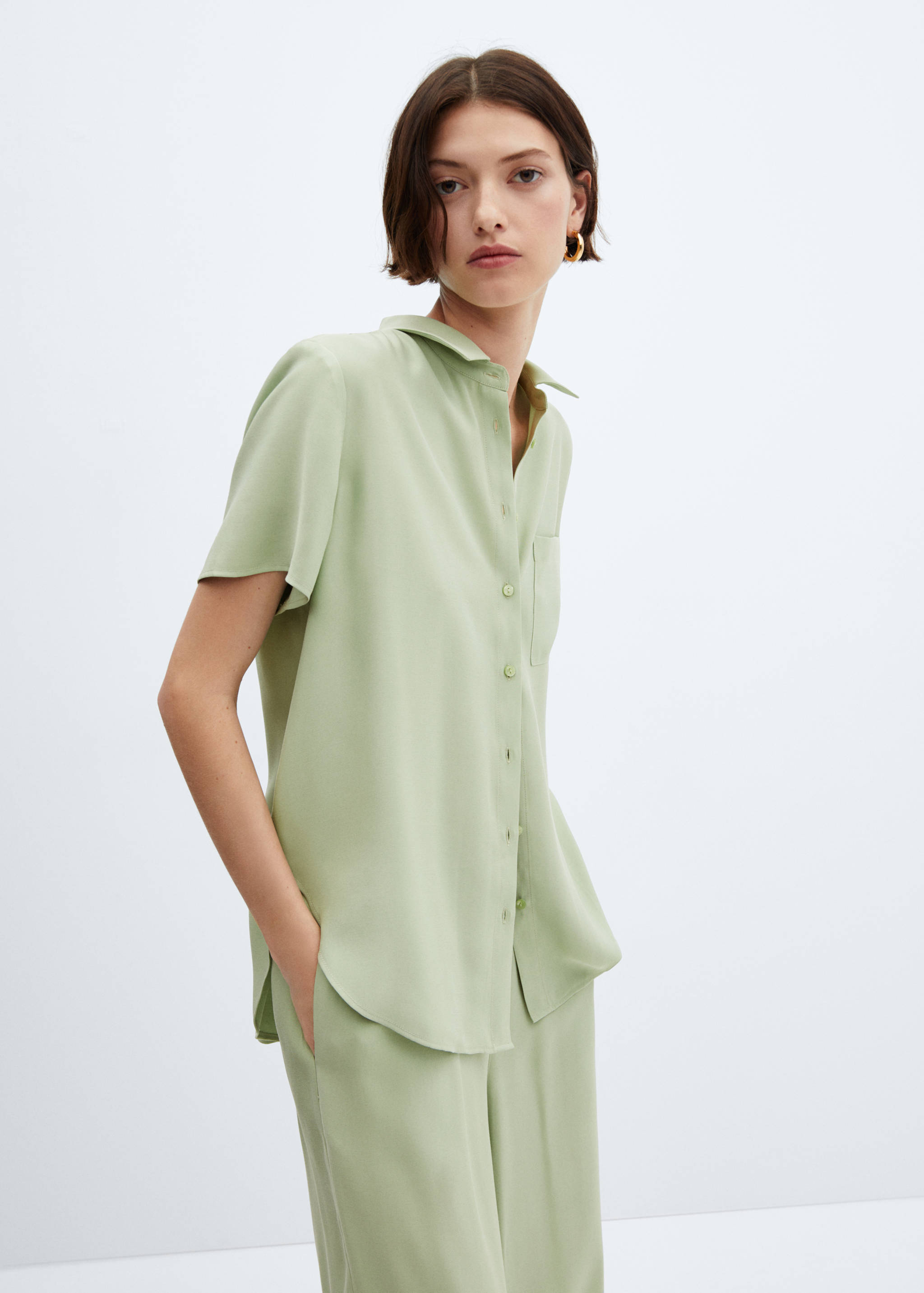 Short sleeve pocket shirt - Medium plane